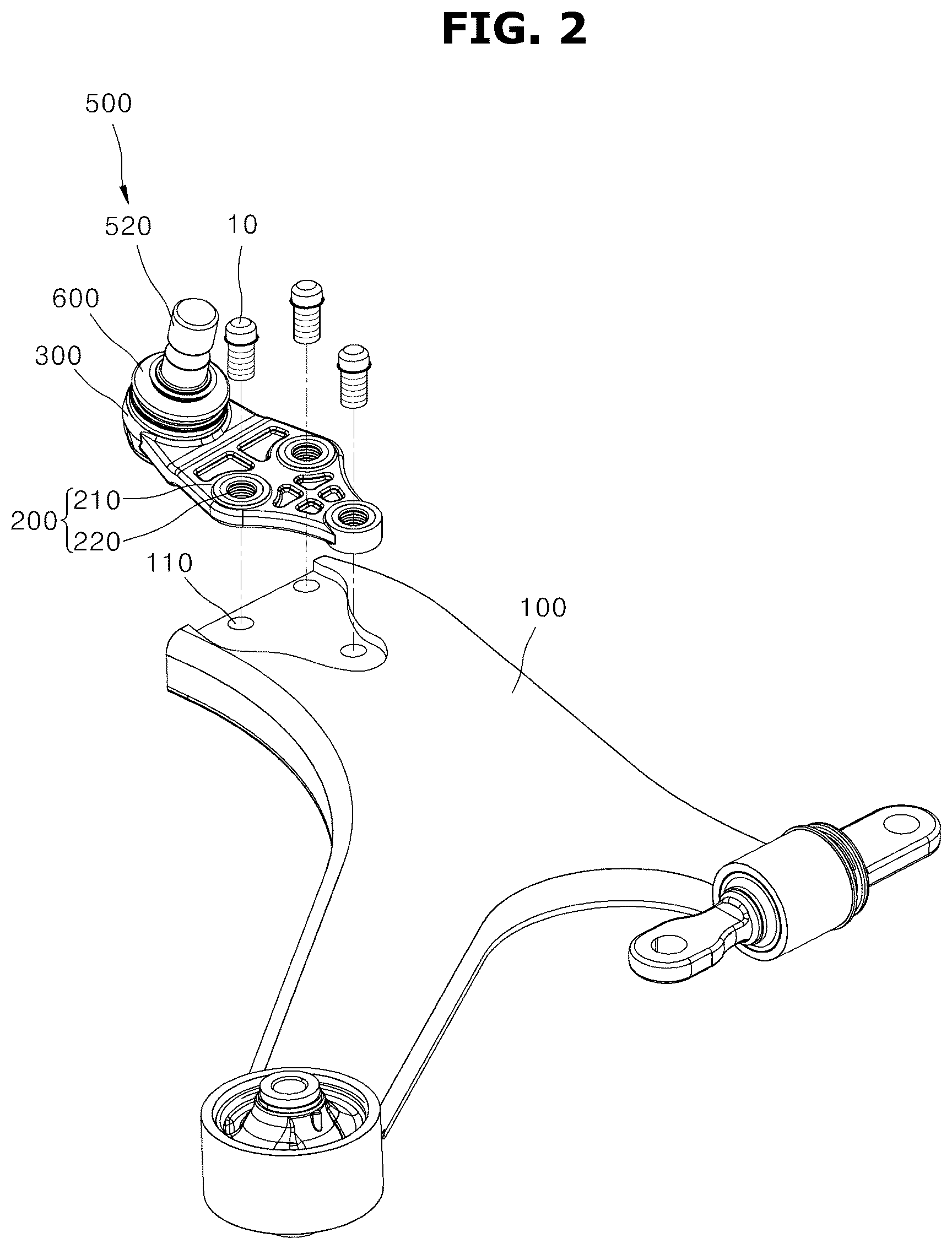 Patent US12377695 Figure 2 – Suspension apparatus for vehicle
