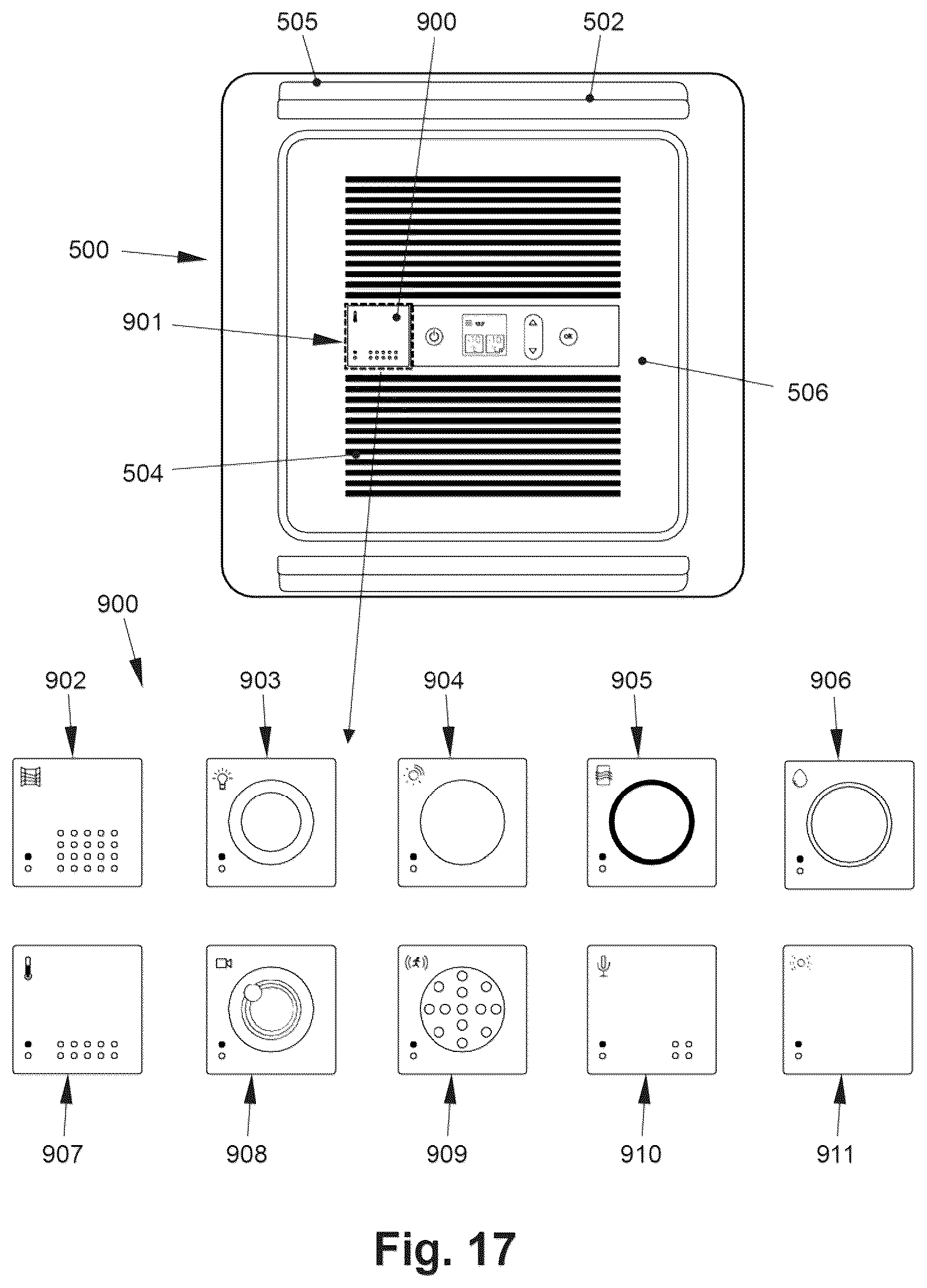 Patent US12377704 Figure 17 – Component of climatization system or window system