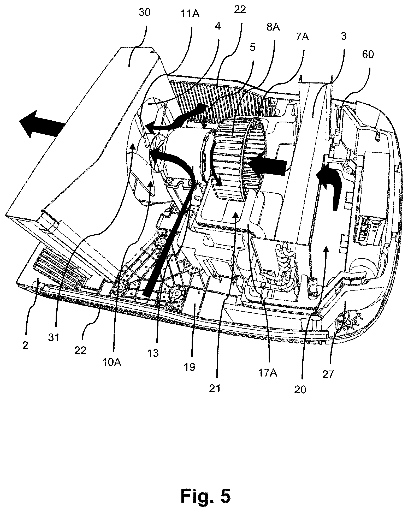 Patent US12377705 Figure 5 – Air conditioning unit