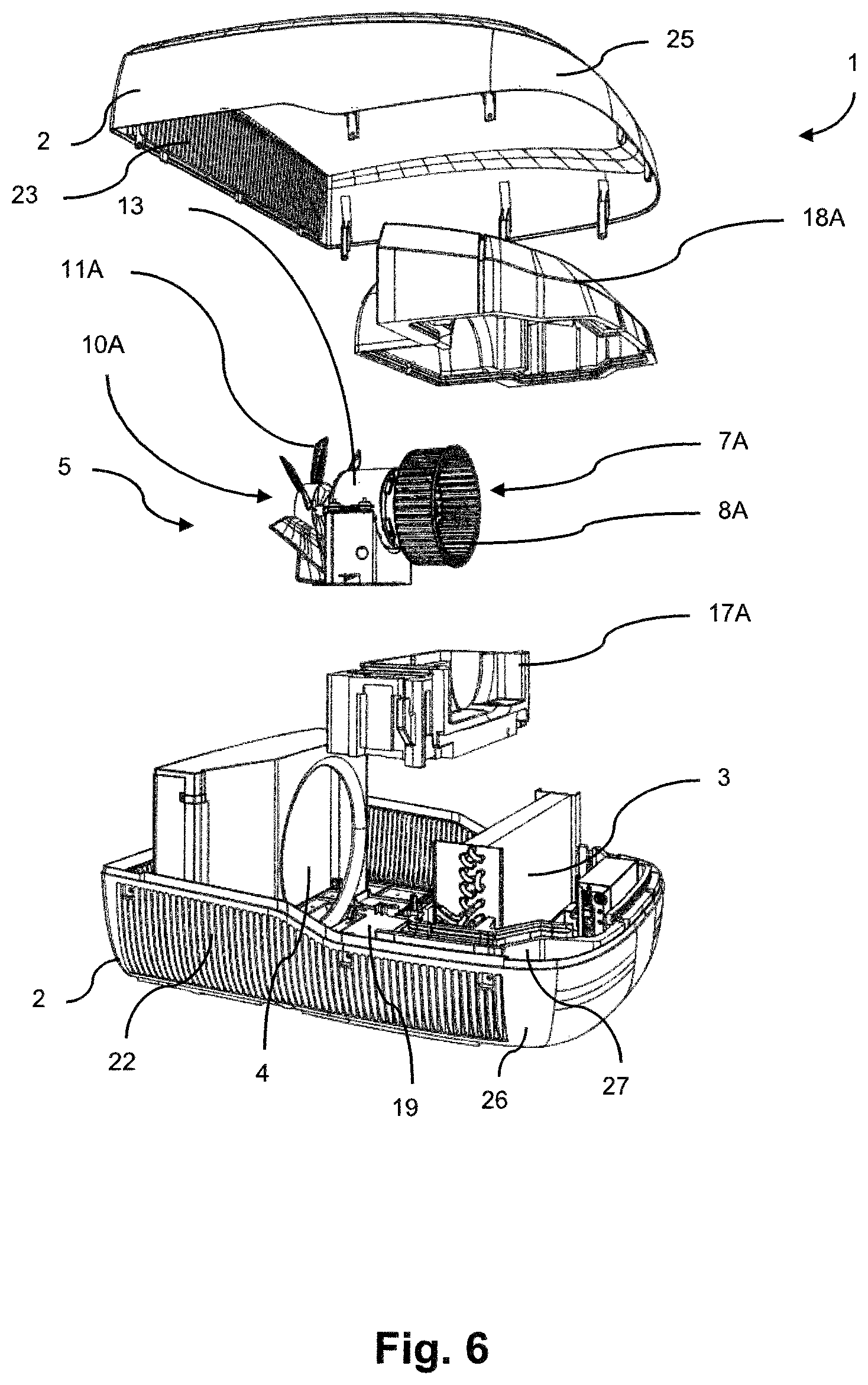 Patent US12377705 Figure 6 – Air conditioning unit