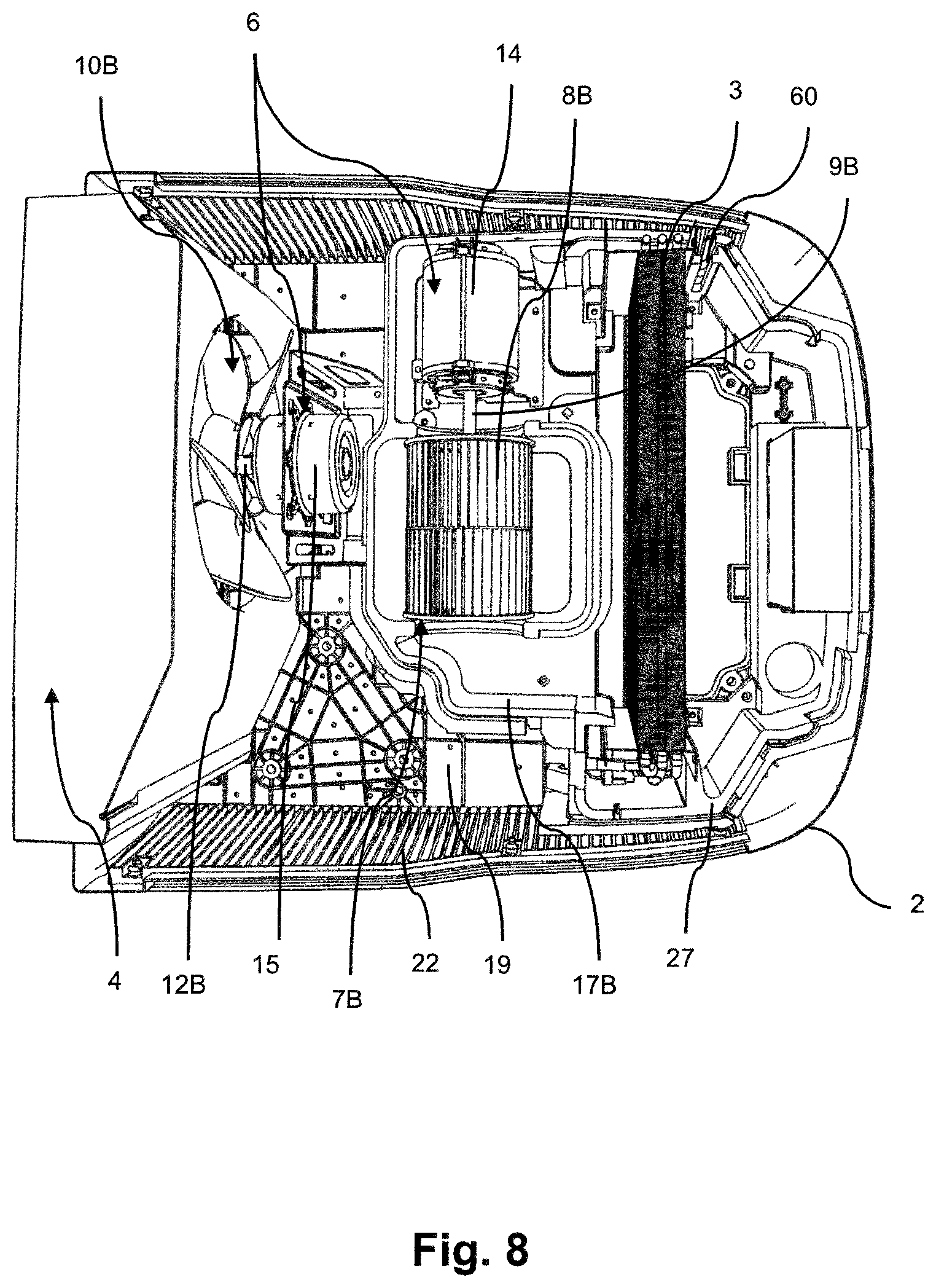 Patent US12377705 Figure 8 – Air conditioning unit
