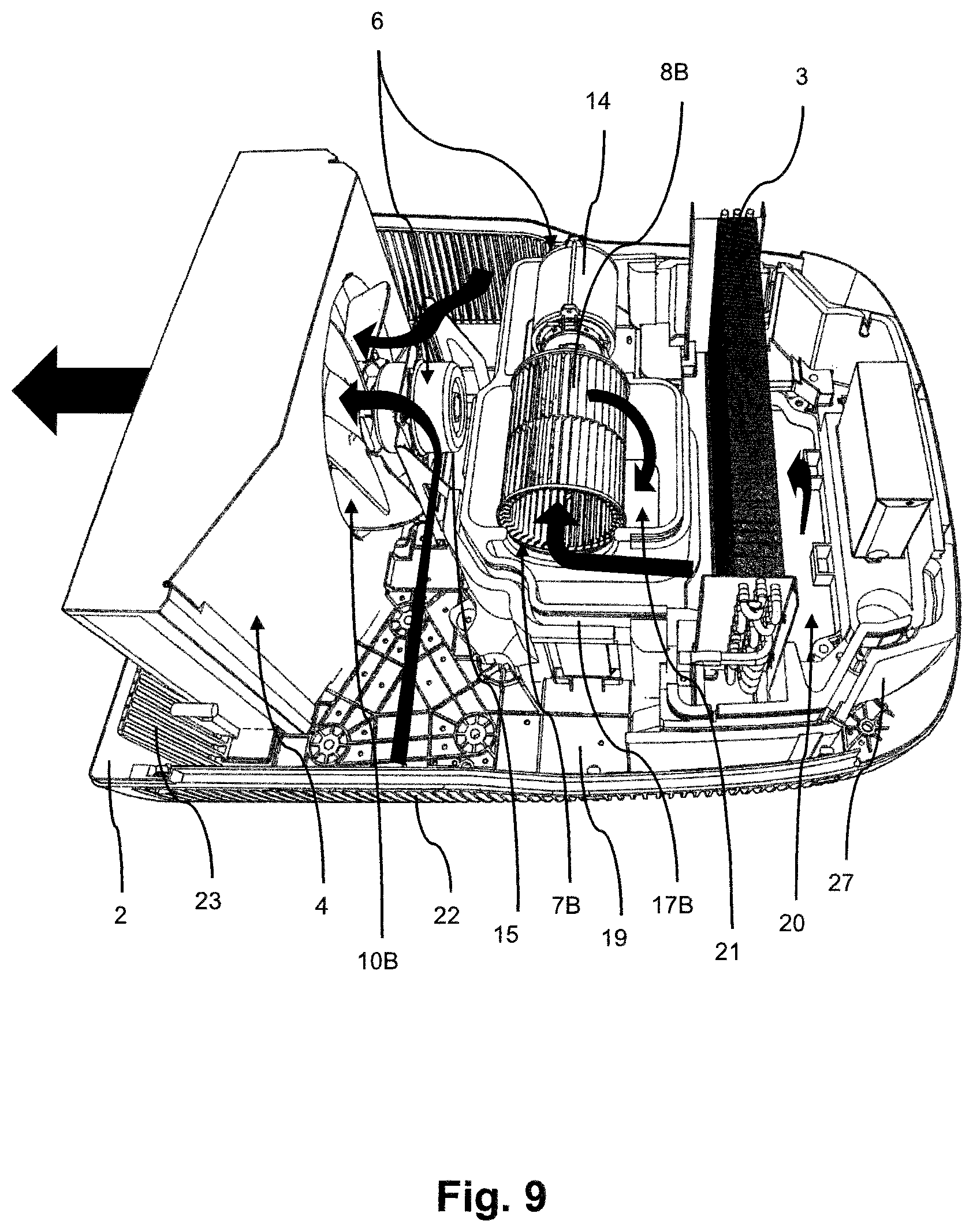 Patent US12377705 Figure 9 – Air conditioning unit