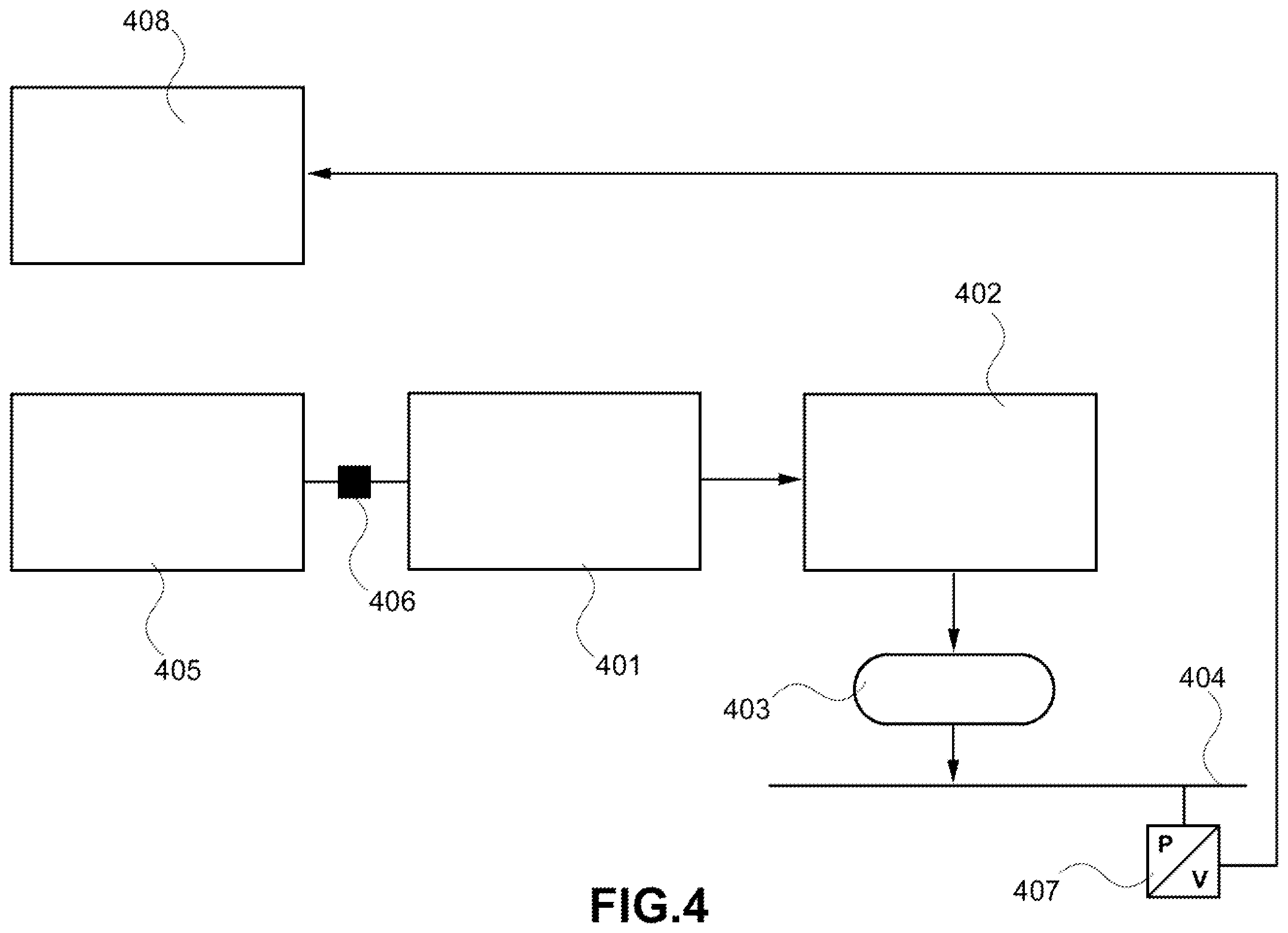 Patent US12377706 Figure 4 – System for the generation of compressed air and for air conditioning, for a railway vehicle