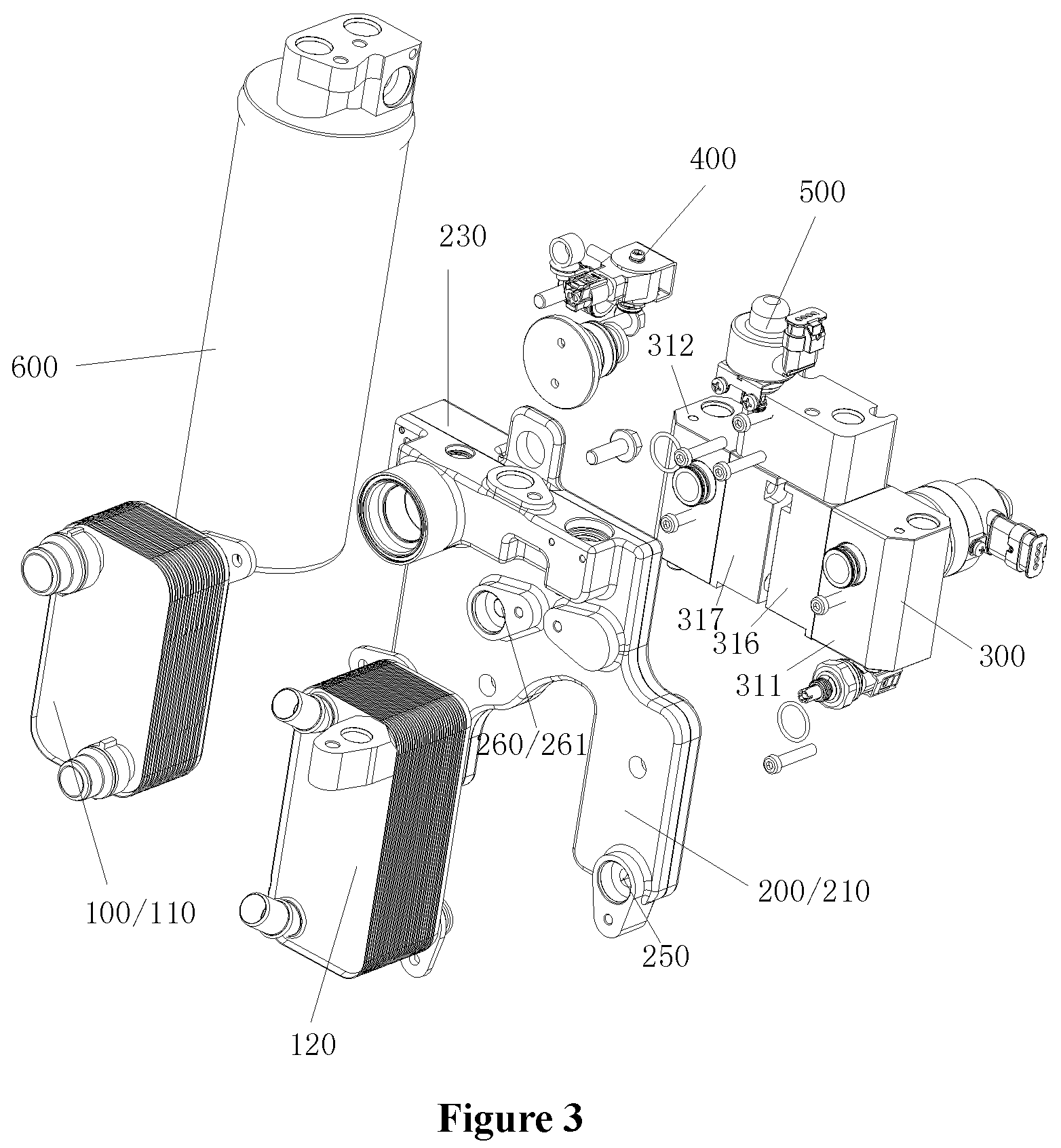 Patent US12377708 Figure 2 – Fluid management device and thermal management system