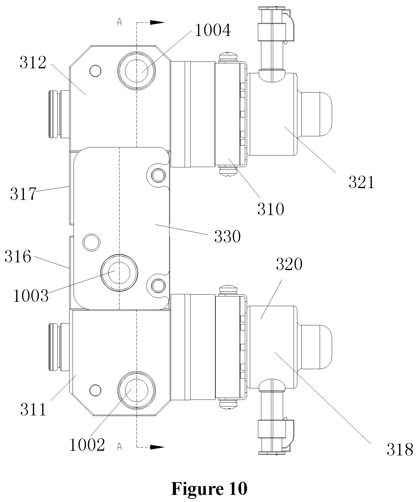 Patent US12377708 Figure 7 – Fluid management device and thermal management system