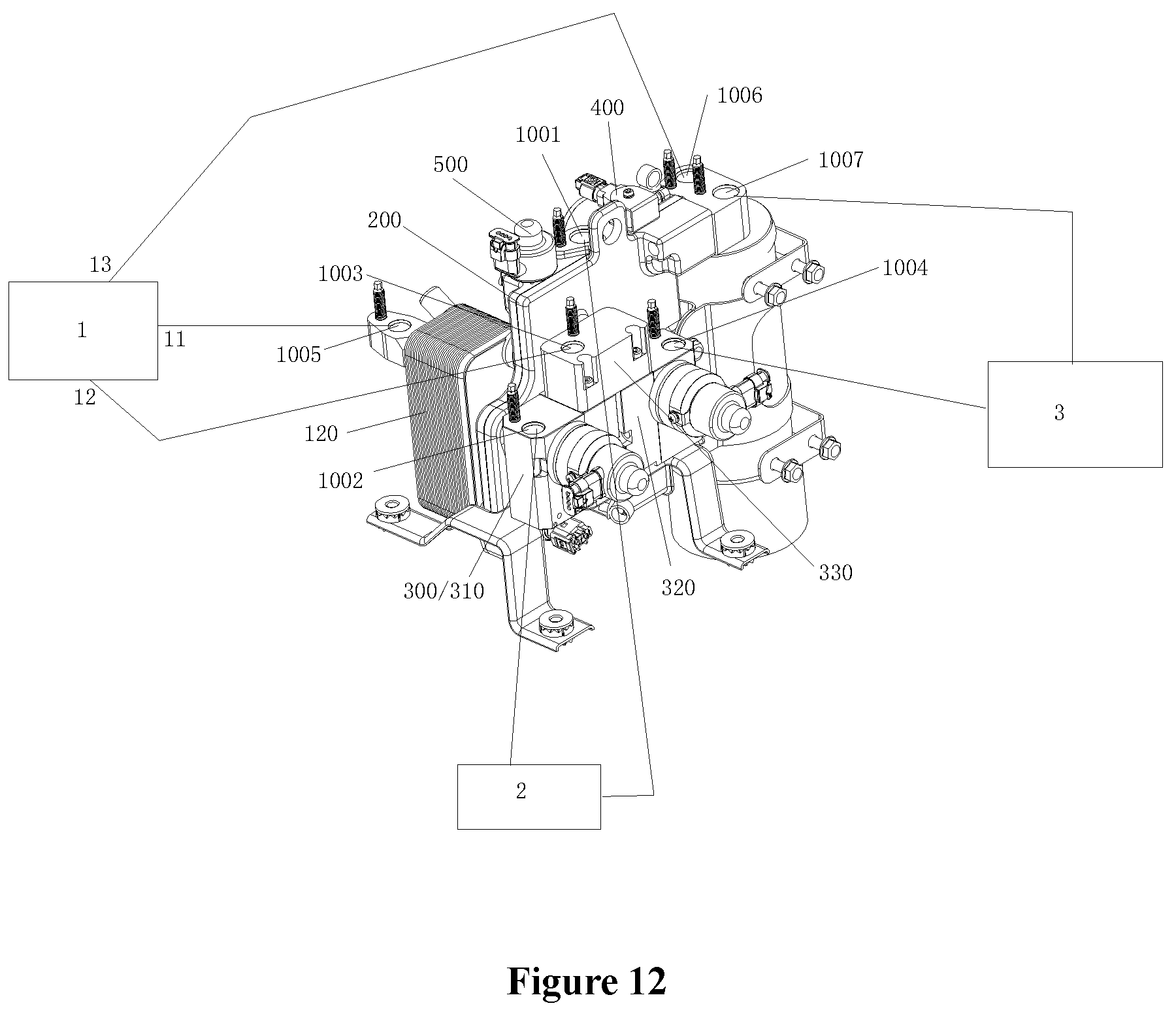Patent US12377708 Figure 9 – Fluid management device and thermal management system