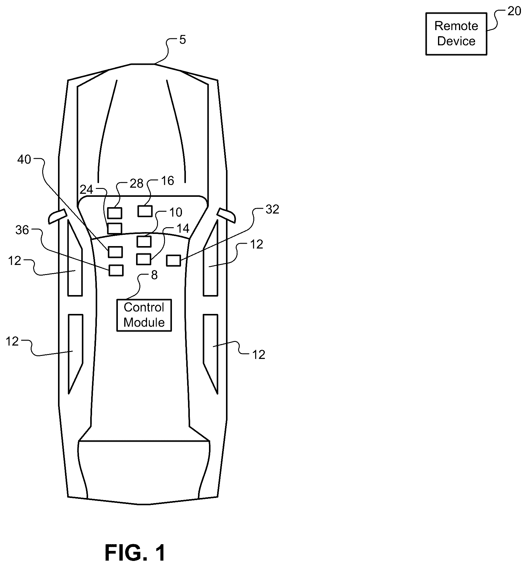 Patent US12377711 — Vehicle feature control systems and methods based on smoking — Figure 1