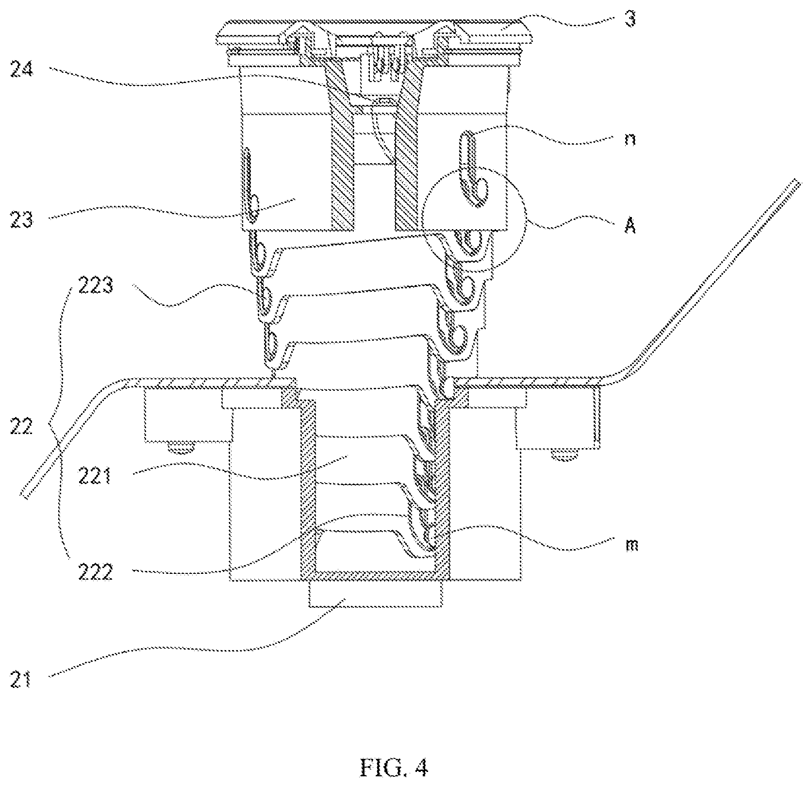 Patent US12377716 Figure 4 – Semi-automatic telescopic automobile air conditioner air outlet