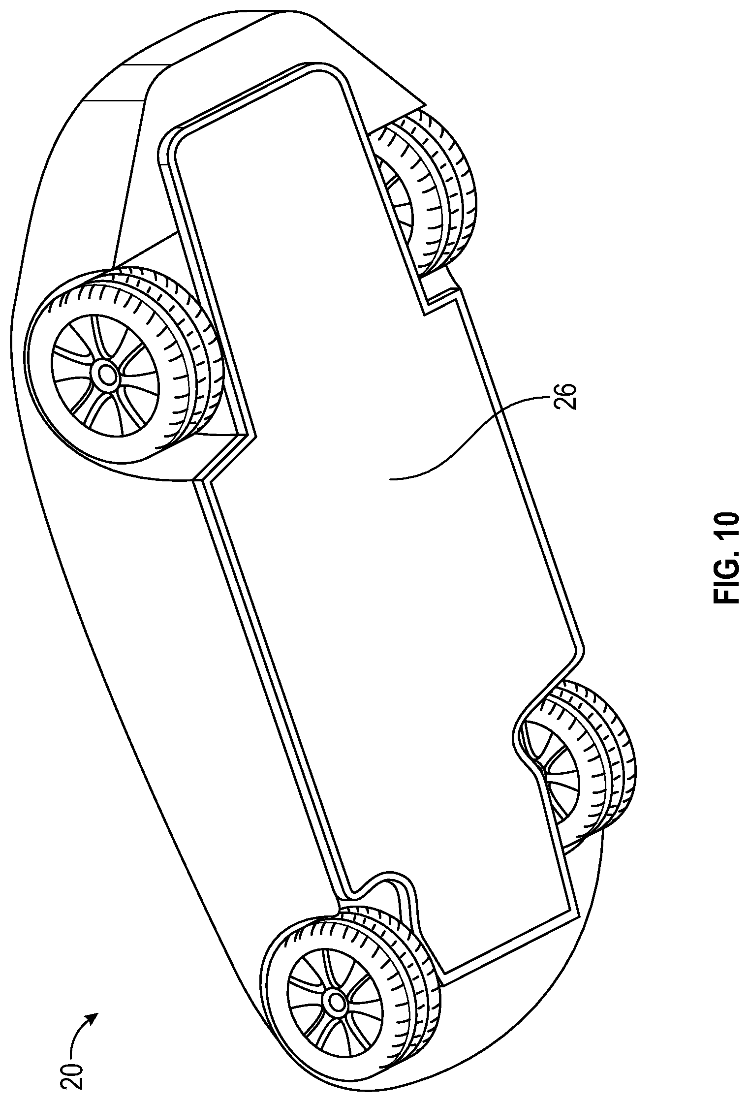 Patent US12377738 Figure 10 – Precision charging control of an untethered vehicle with a modular vehicle charging surface