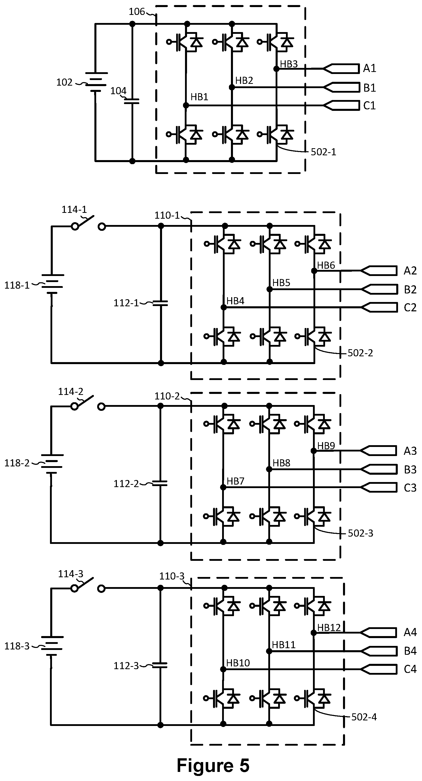 Patent US12377742 Figure 5 – Systems and methods for energy transfer for electrical vehicles