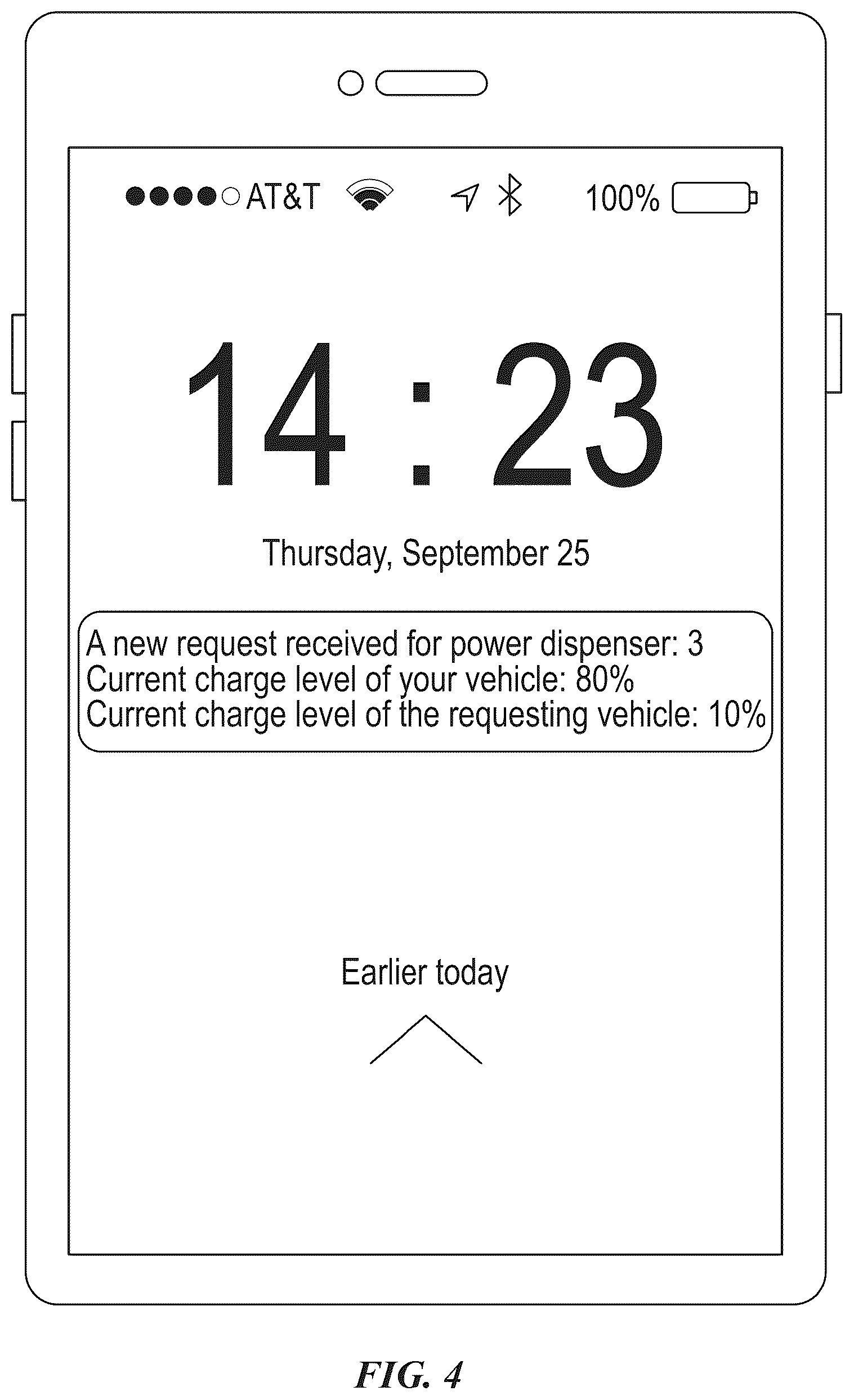 Patent US12377749 Figure 4 – Coordinating vehicle access to power dispensers at a charging station