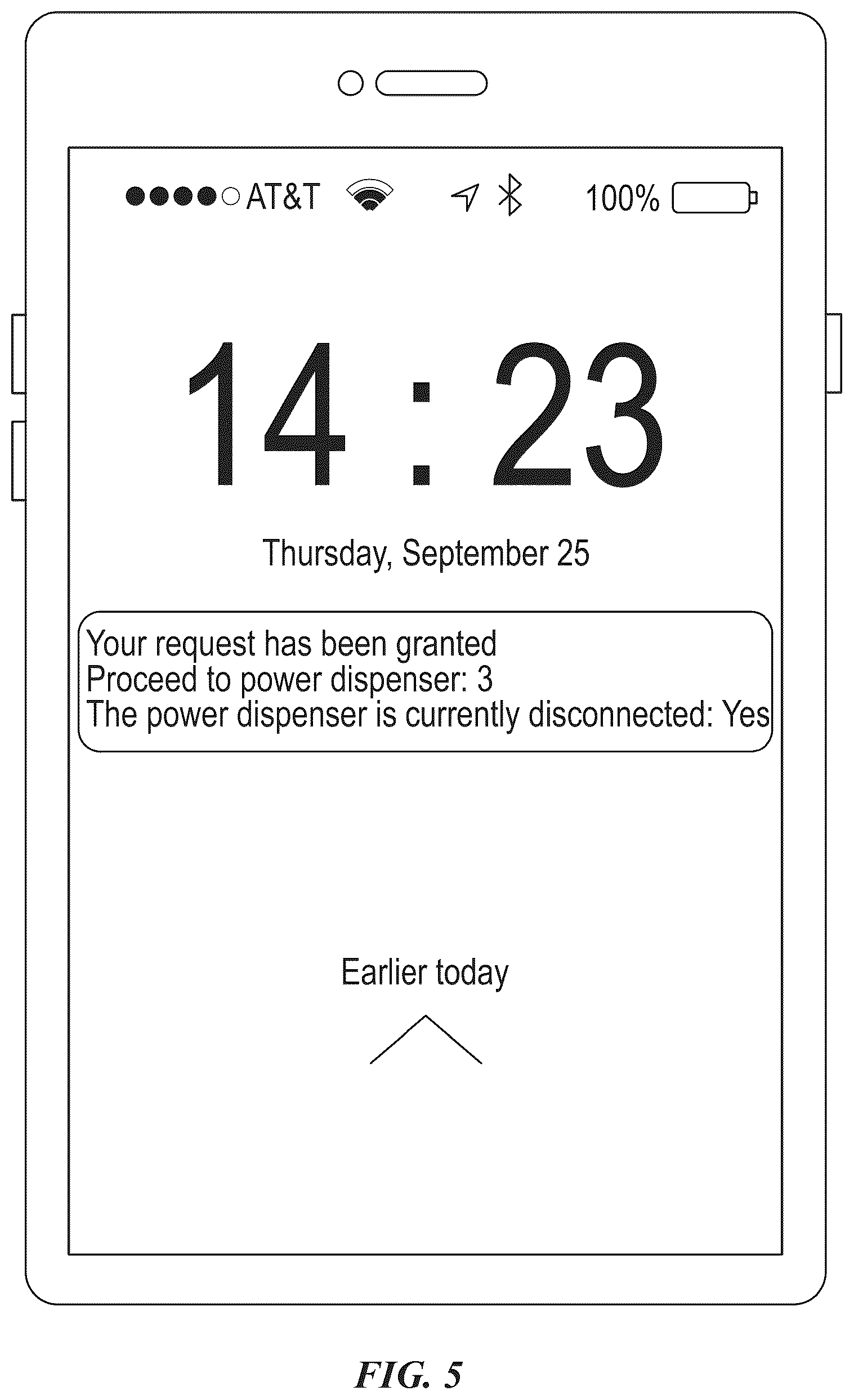 Patent US12377749 Figure 5 – Coordinating vehicle access to power dispensers at a charging station