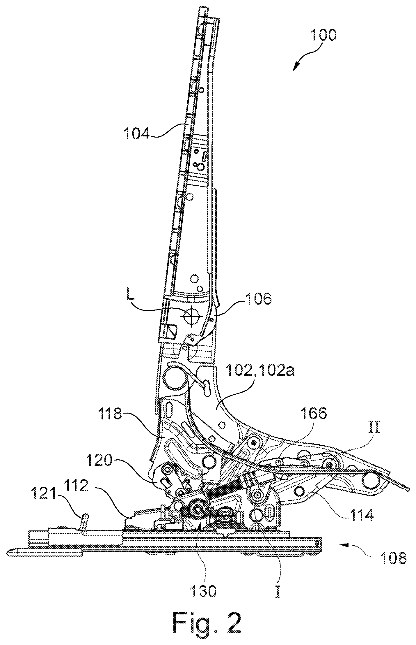 Patent US12377760 Figure 2 – Vehicle seat