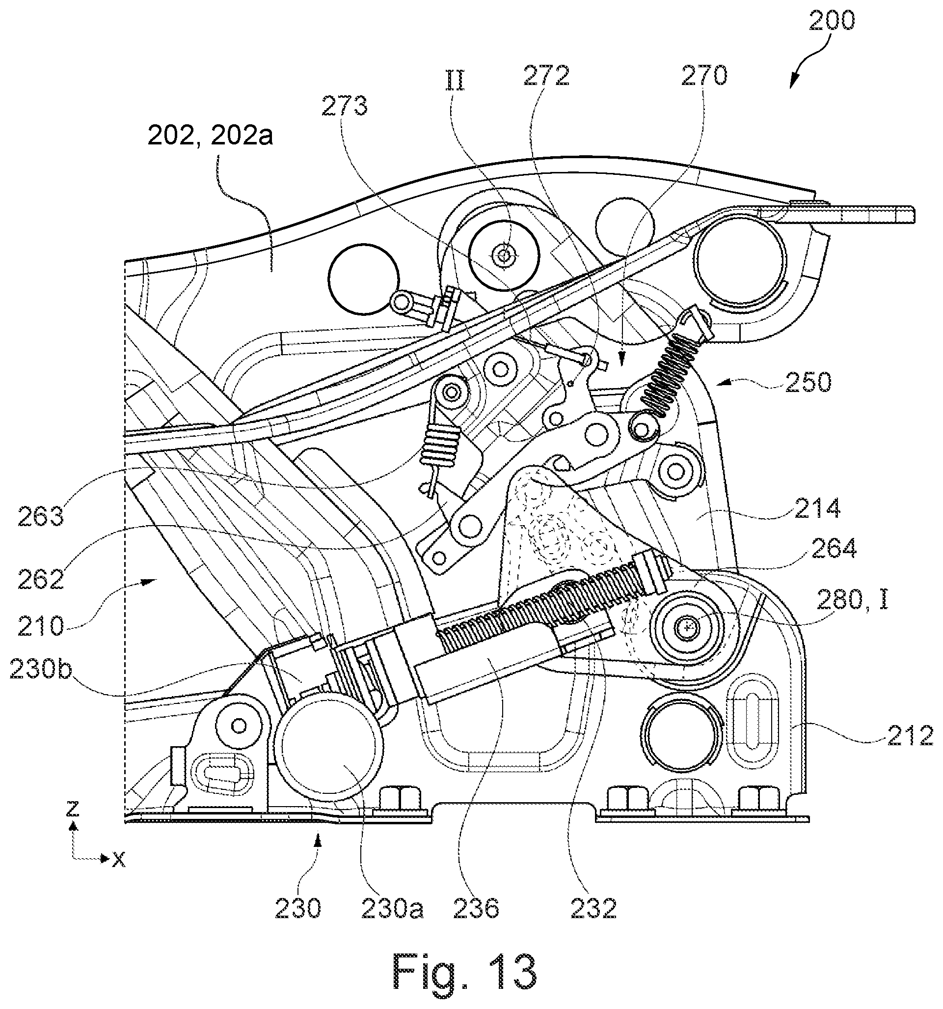Patent US12377760 Figure 8 – Vehicle seat