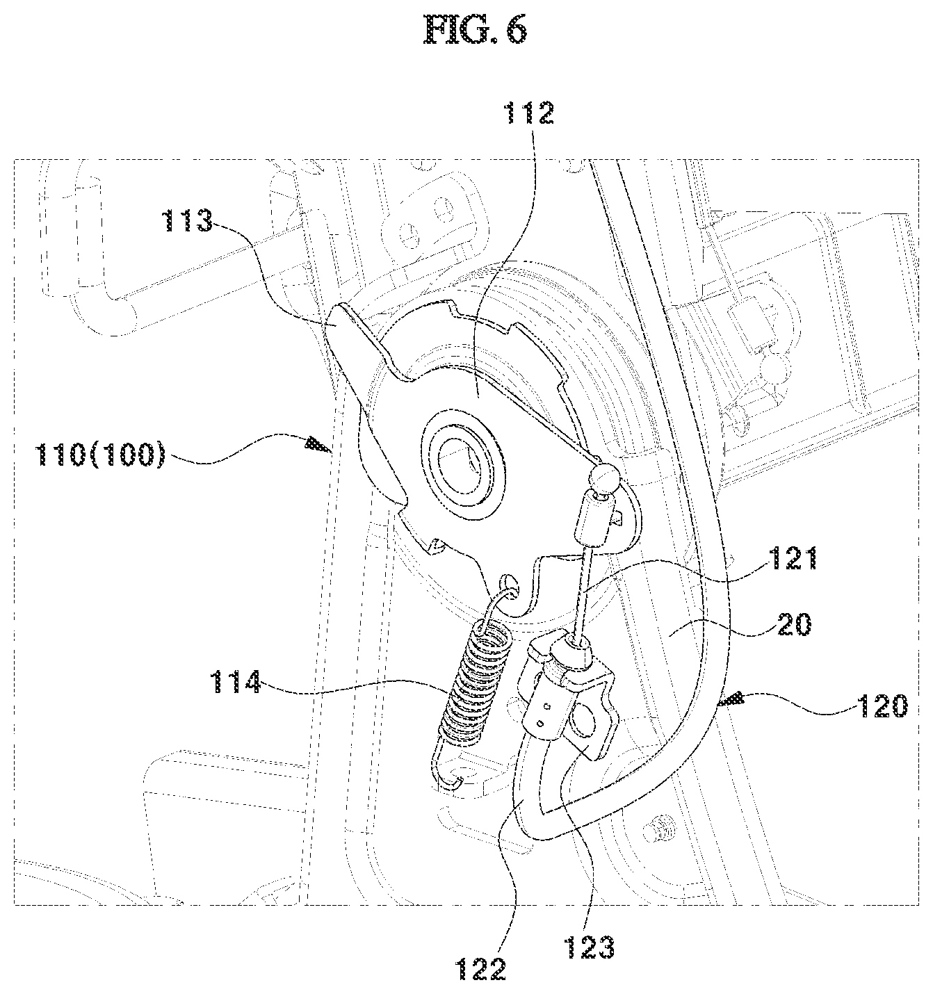Patent US12377767 Figure 5 – Vehicle seat