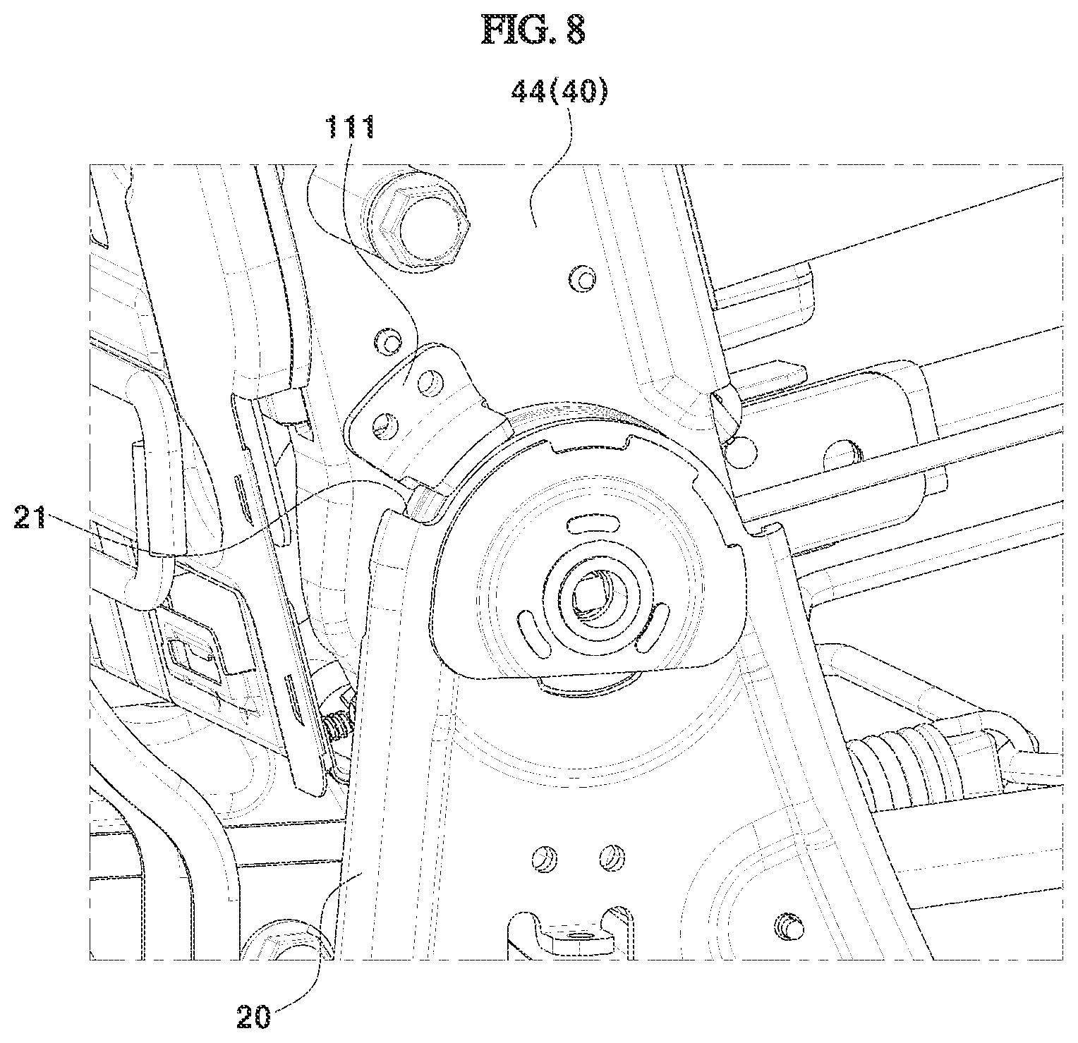 Patent US12377767 Figure 7 – Vehicle seat