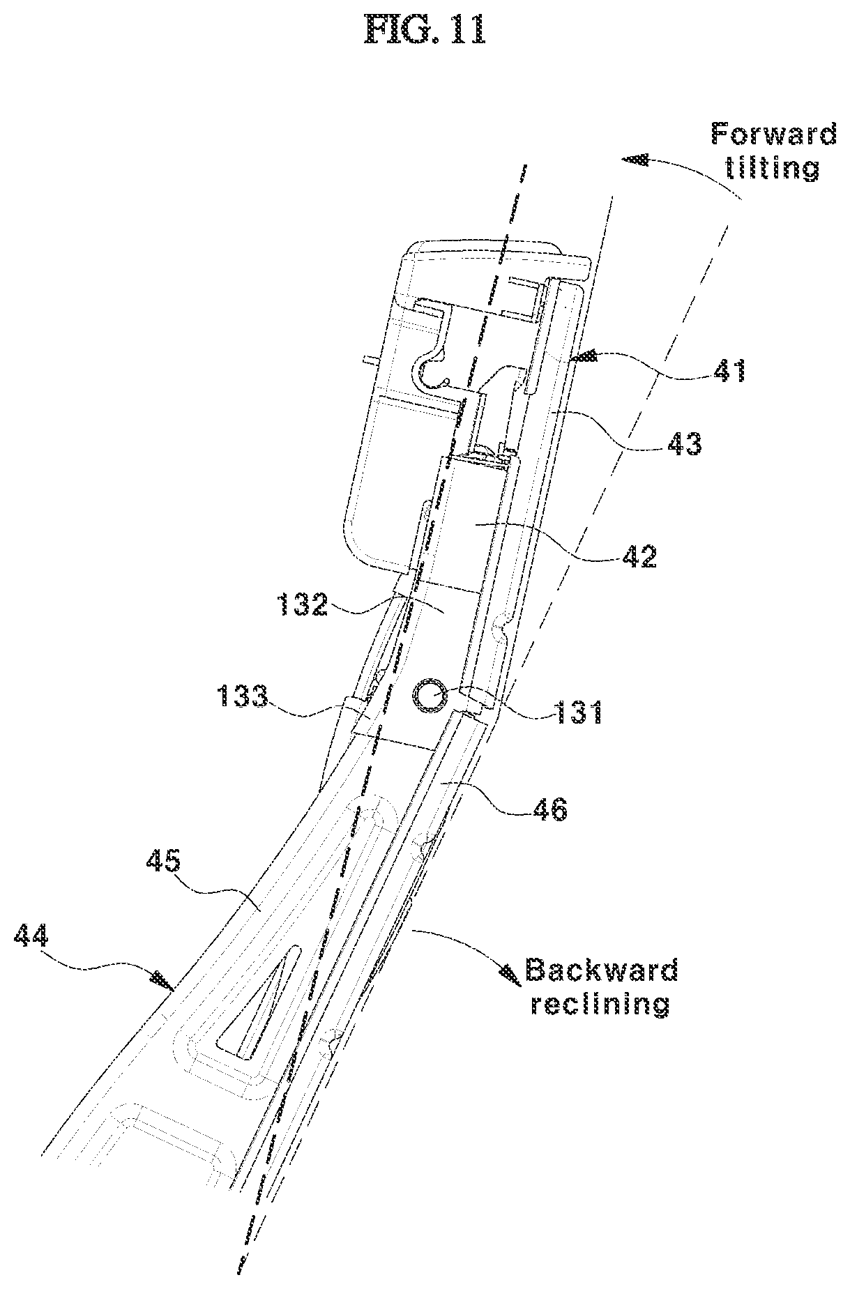 Patent US12377767 Figure 10 – Vehicle seat
