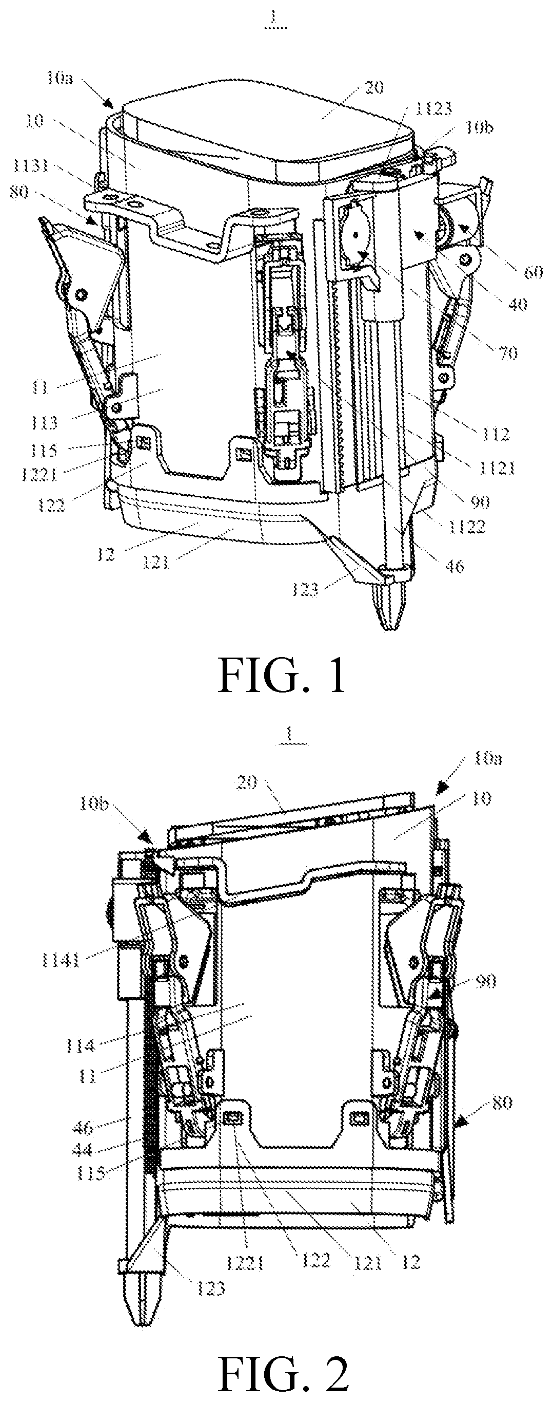 Patent US12377768 Figure 1 – Cup holder assembly and vehicle having same