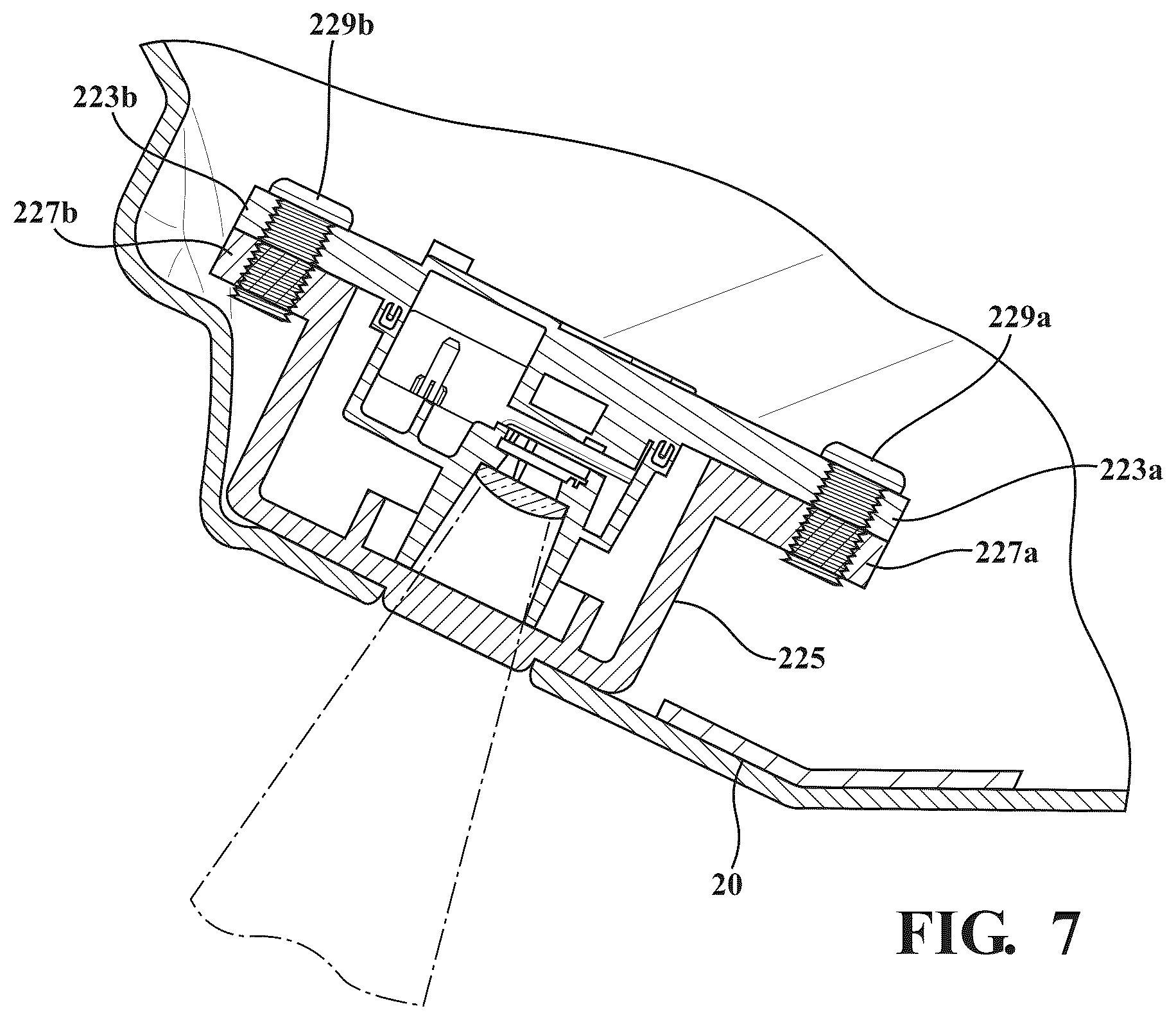 Patent US12377781 Figure 5 – Integrated in-surface lens assembly