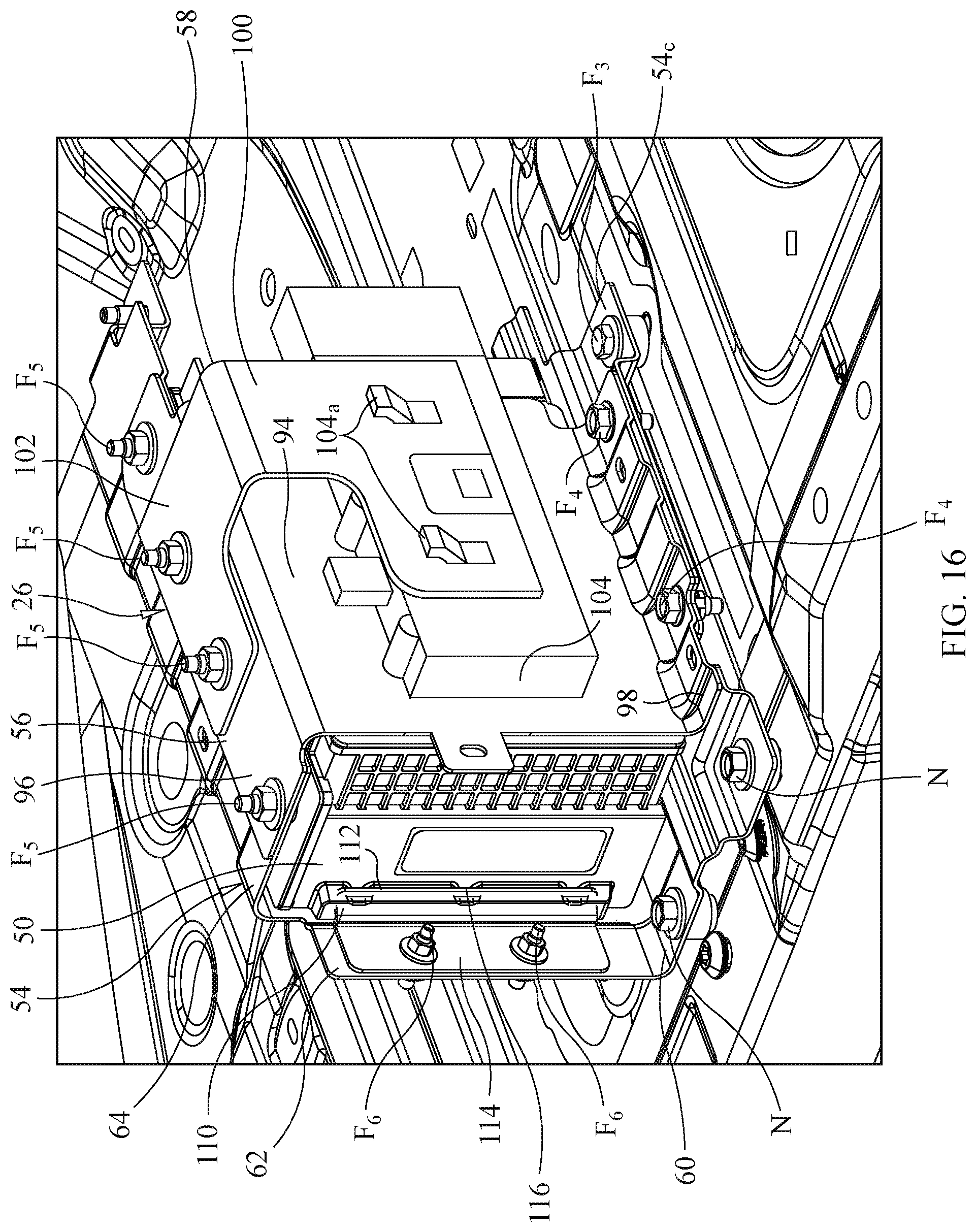 Patent US12377786 Figure 15 – Center console assembly