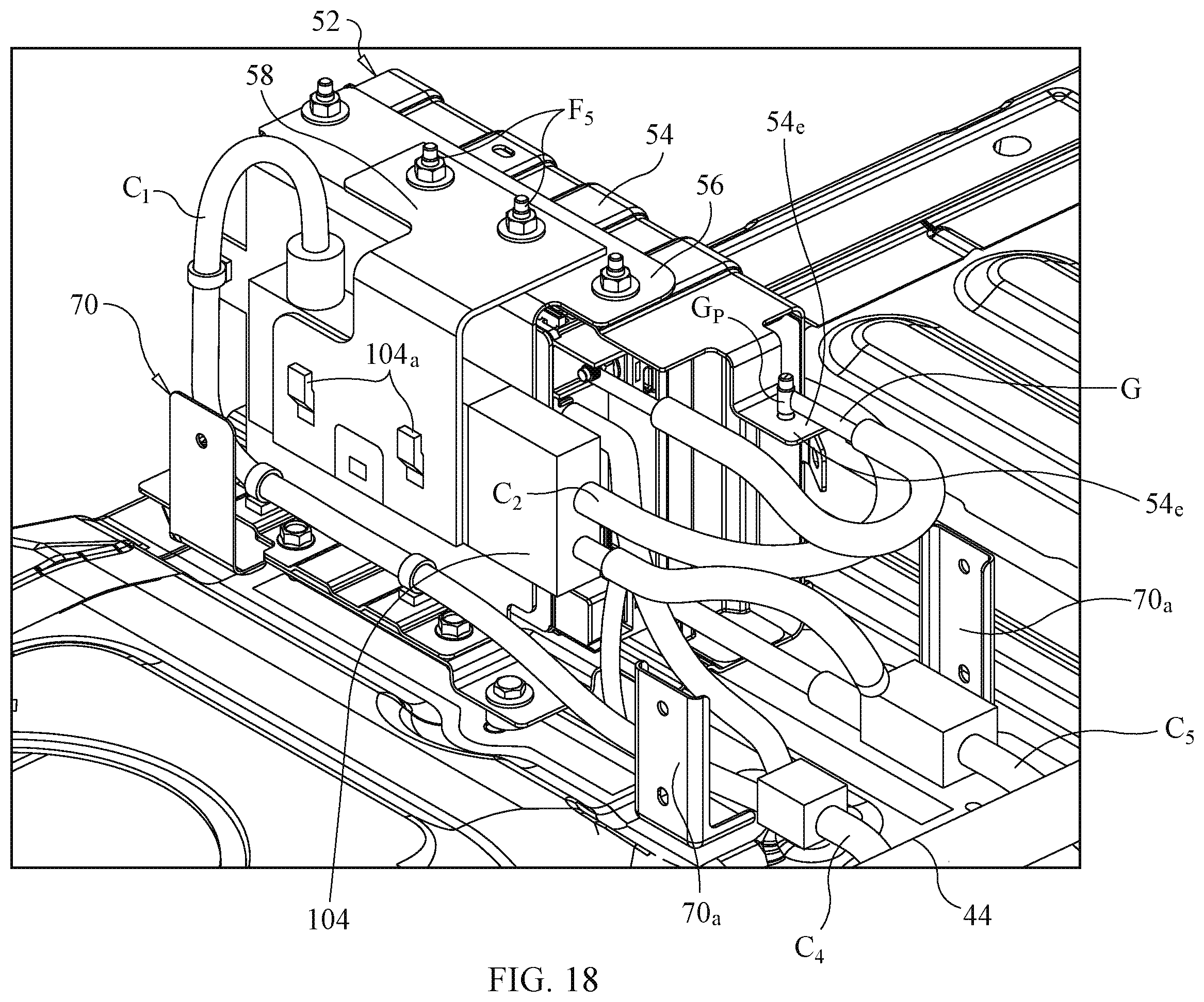 Patent US12377786 Figure 17 – Center console assembly