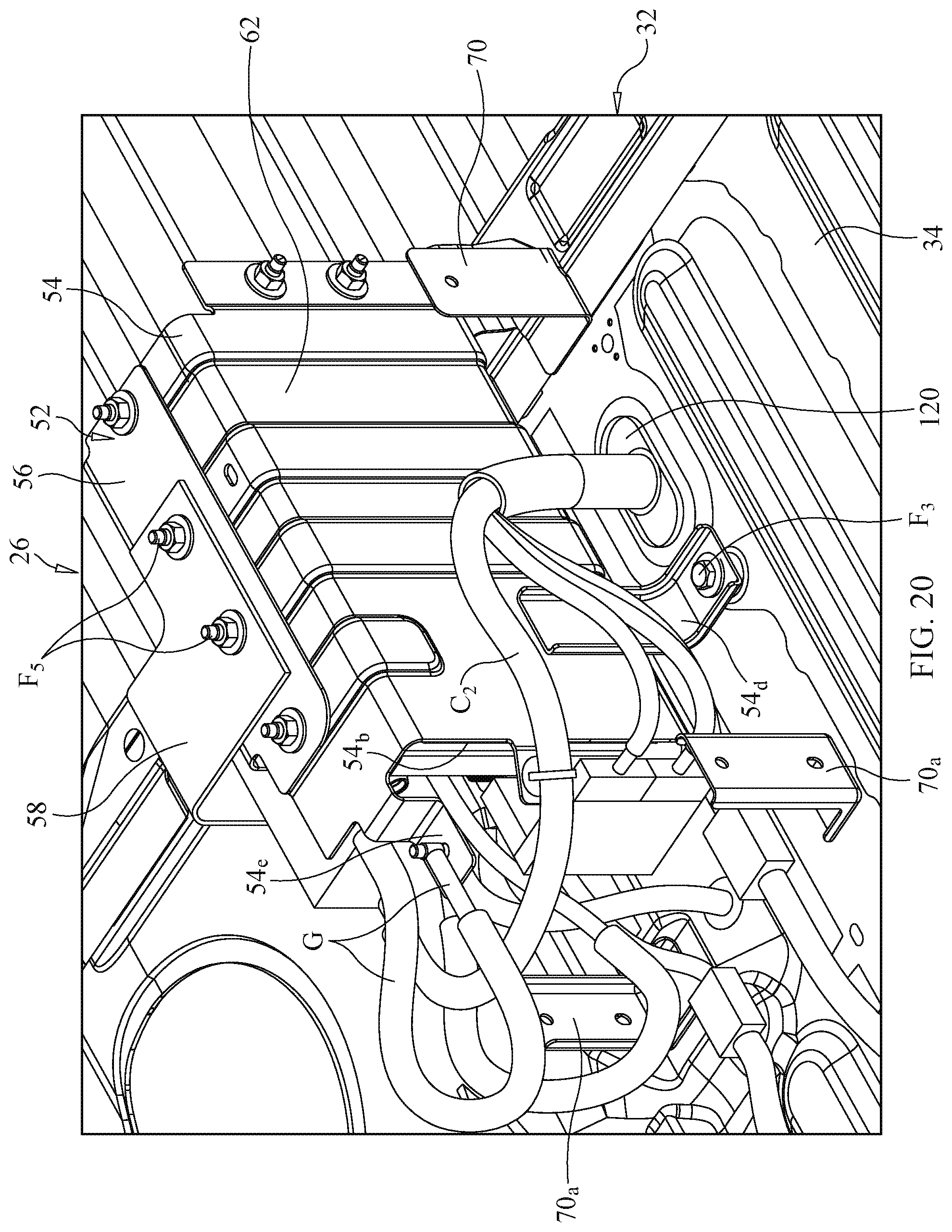Patent US12377786 Figure 19 – Center console assembly