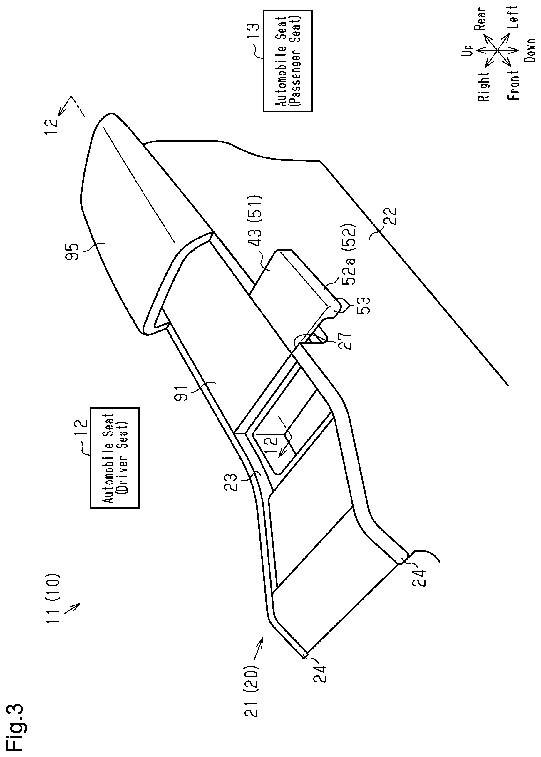 Patent US12377787 Figure 3 – Console box