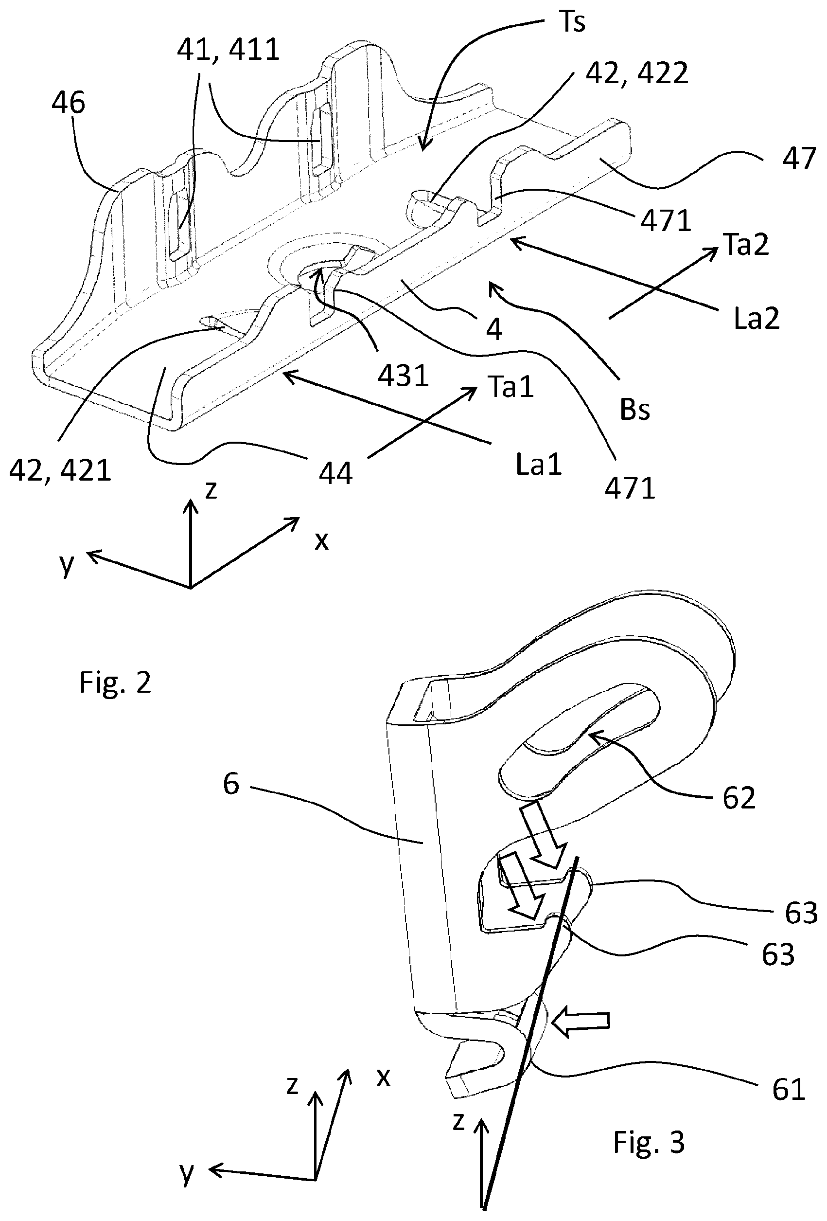 Patent US12377788 Figure 2 – Roof rack foot assembly for a roof rack and a roof rack for a vehicle
