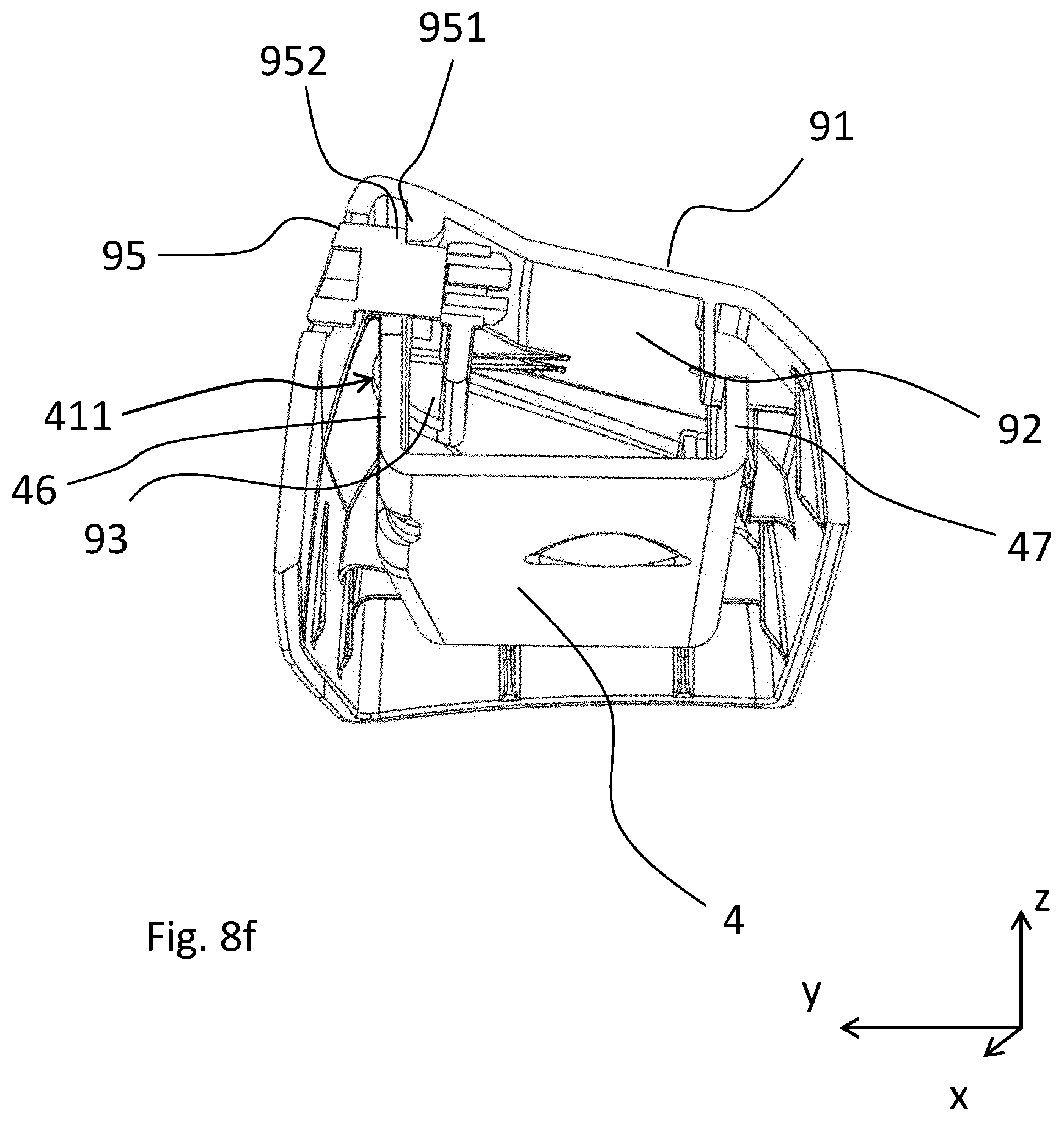 Patent US12377788 Figure 9 – Roof rack foot assembly for a roof rack and a roof rack for a vehicle