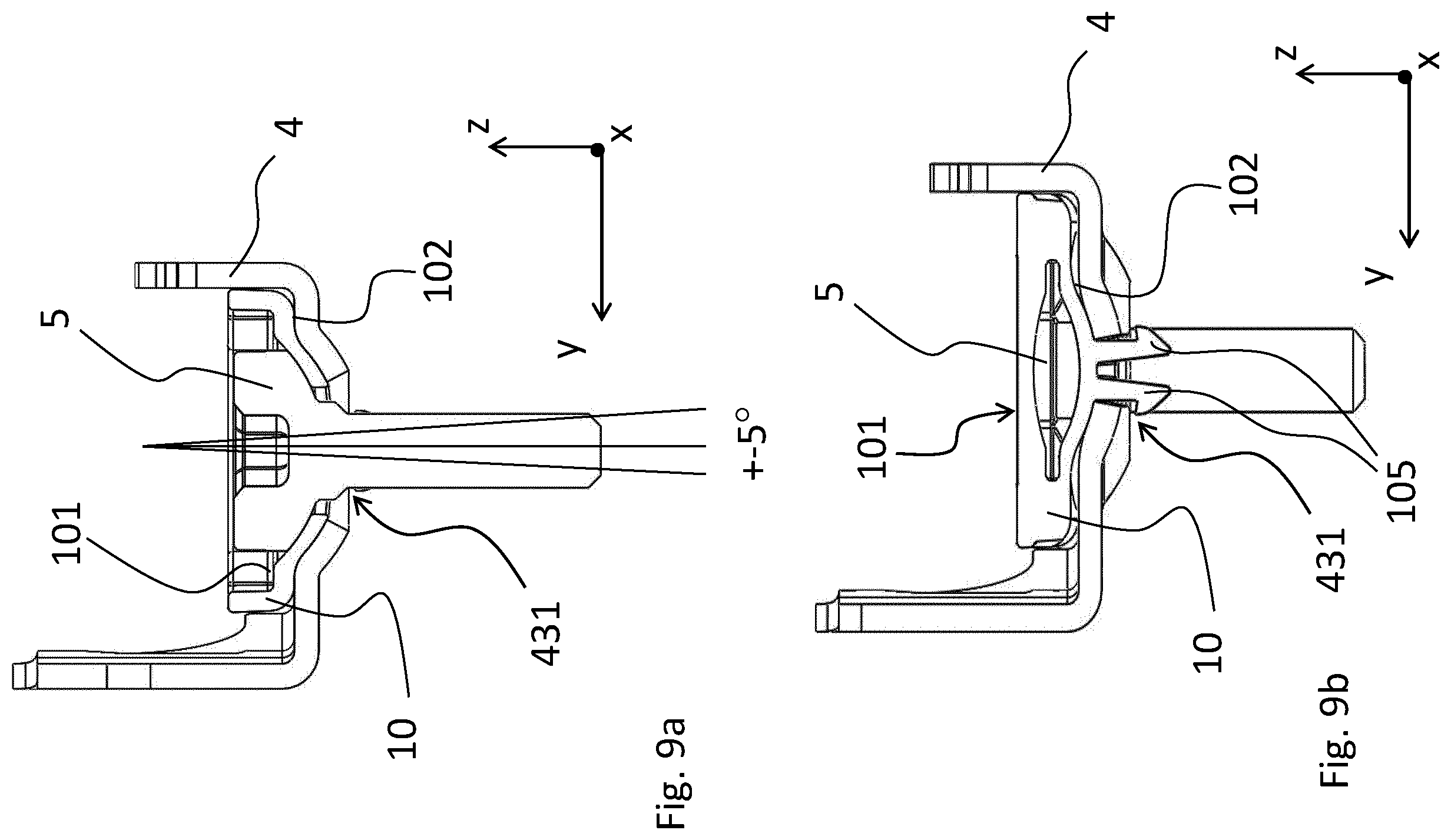 Patent US12377788 Figure 10 – Roof rack foot assembly for a roof rack and a roof rack for a vehicle