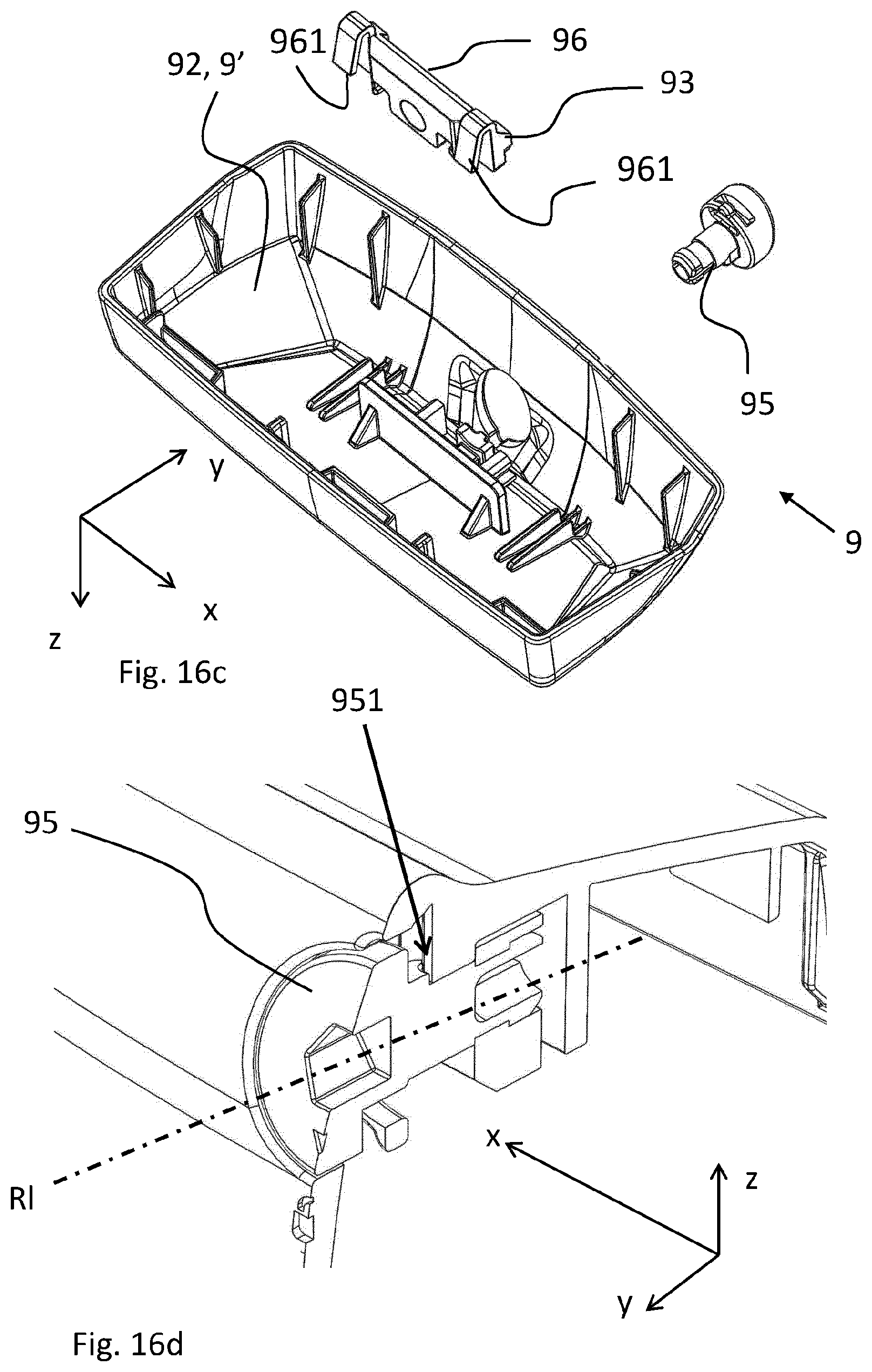 Patent US12377788 Figure 17 – Roof rack foot assembly for a roof rack and a roof rack for a vehicle