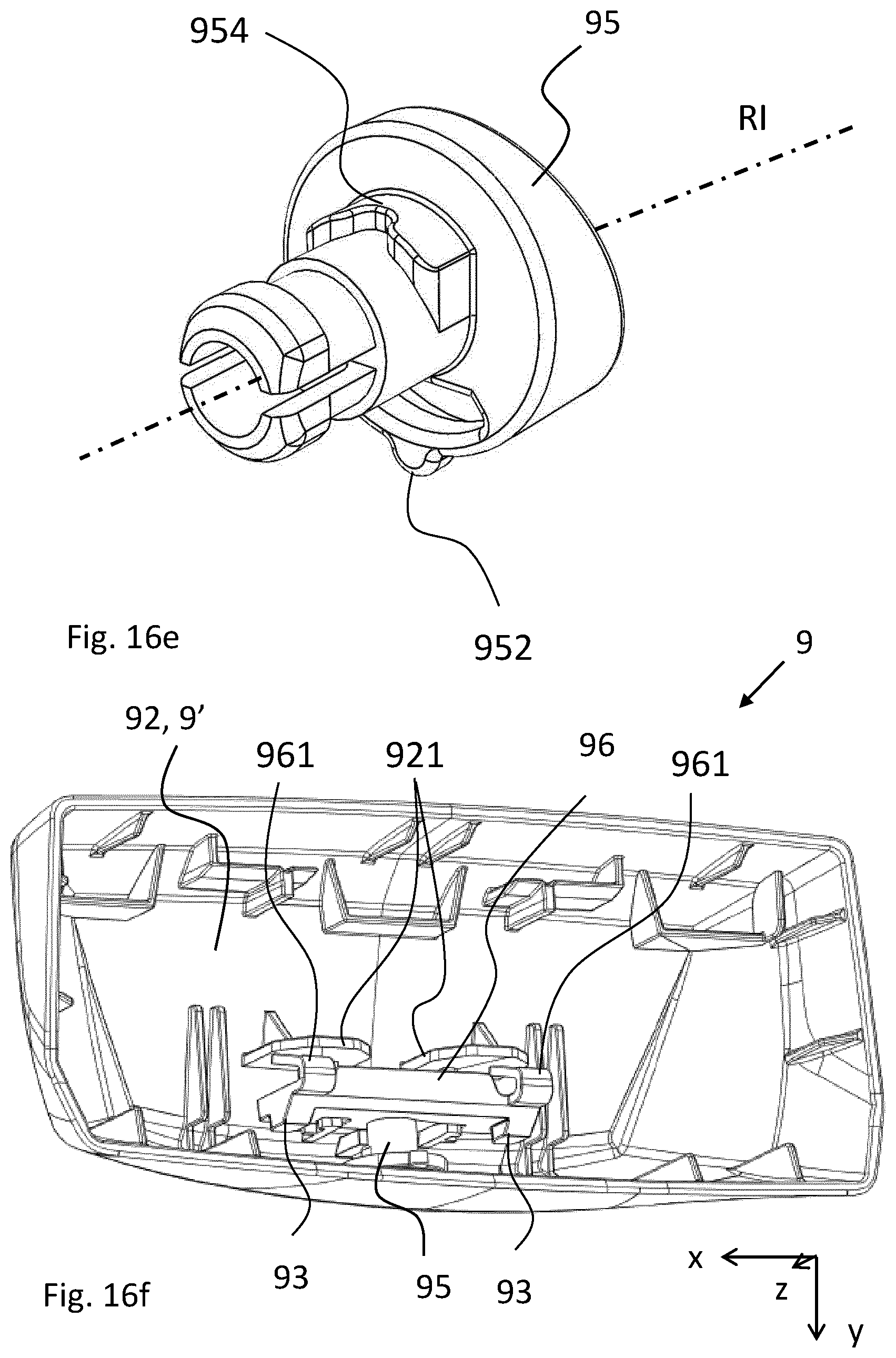 Patent US12377788 Figure 18 – Roof rack foot assembly for a roof rack and a roof rack for a vehicle