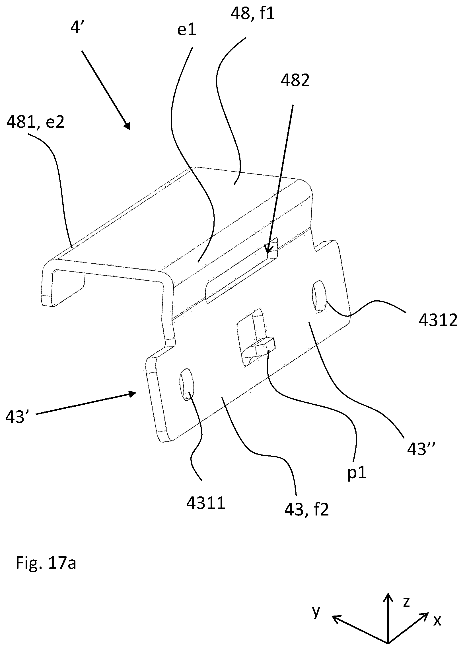 Patent US12377788 Figure 19 – Roof rack foot assembly for a roof rack and a roof rack for a vehicle