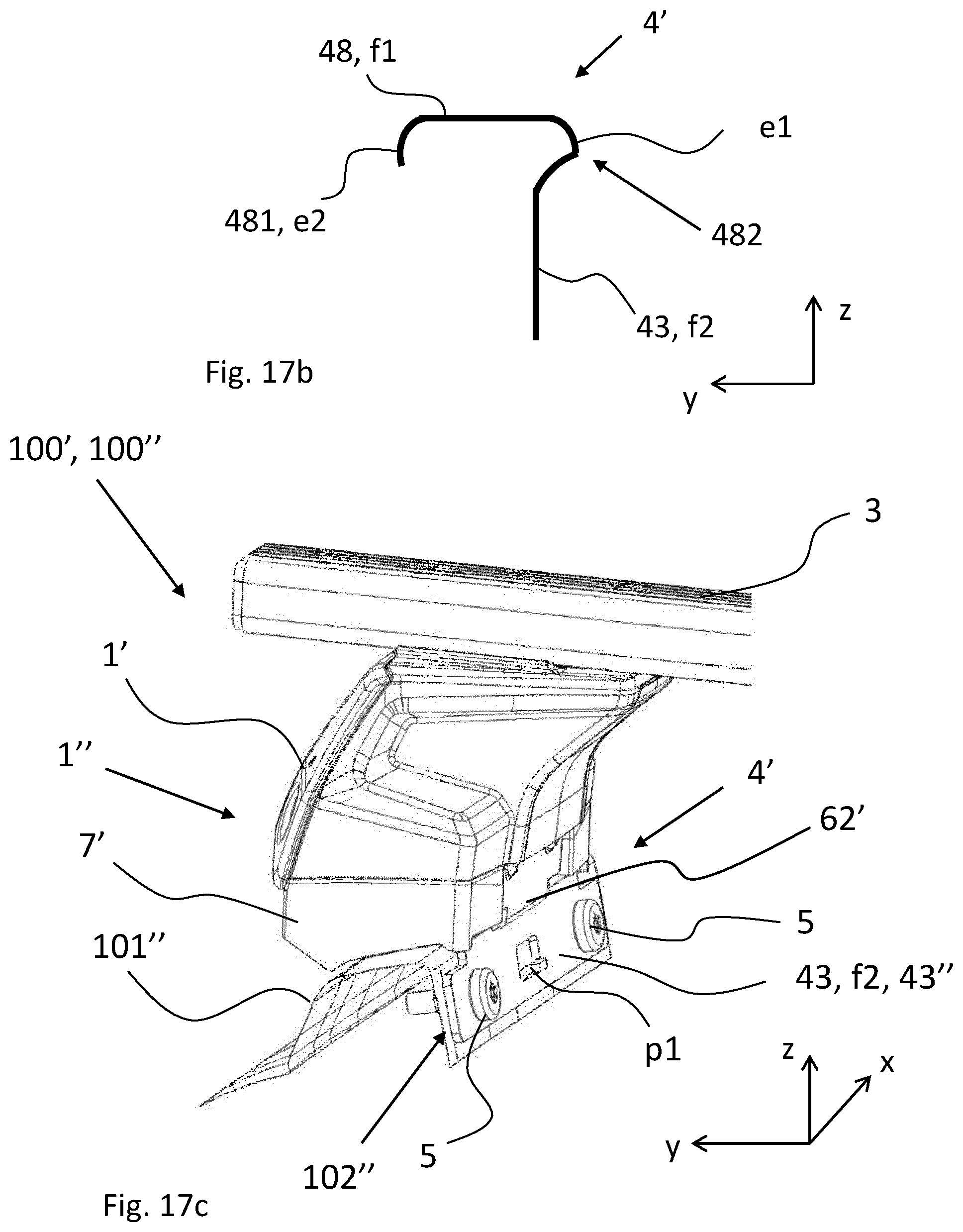 Patent US12377788 Figure 20 – Roof rack foot assembly for a roof rack and a roof rack for a vehicle