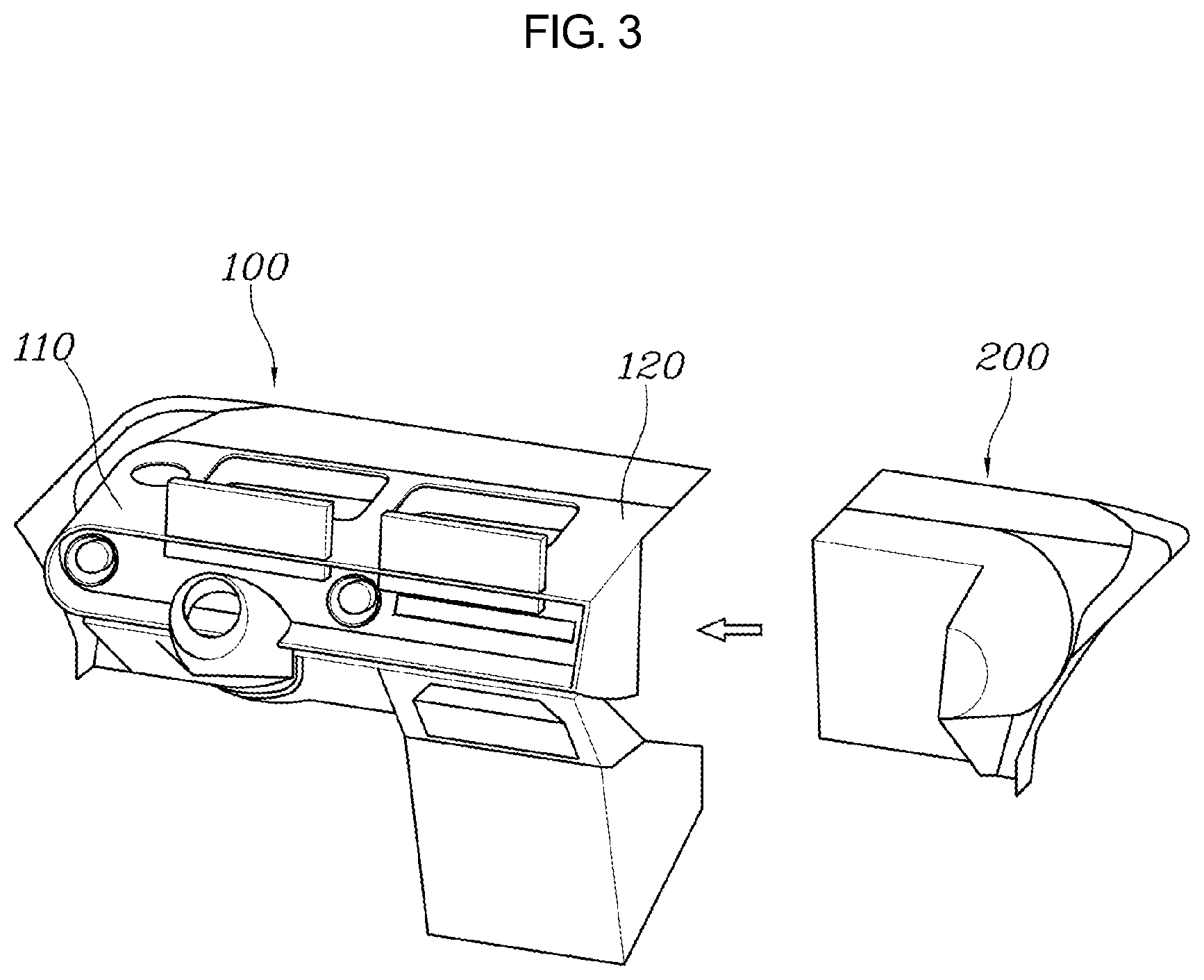 Patent US12377798 Figure 3 – Vehicle cockpit module