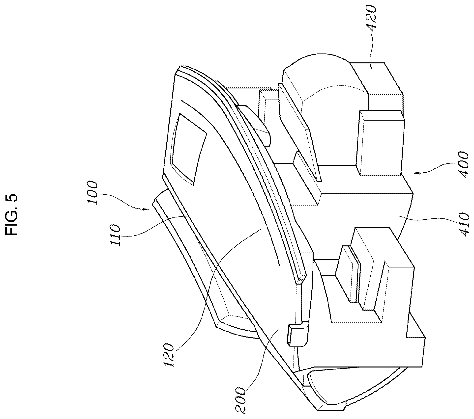 Patent US12377798 Figure 5 – Vehicle cockpit module