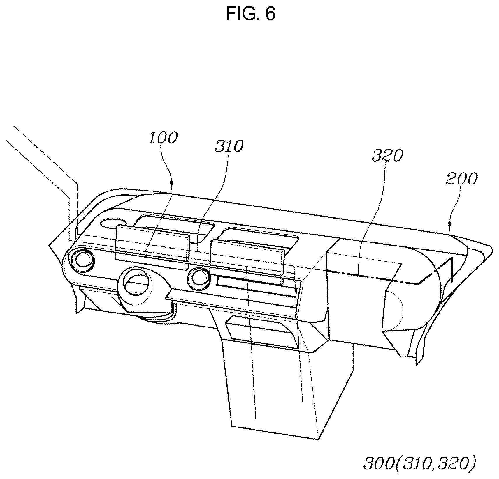 Patent US12377798 Figure 6 – Vehicle cockpit module