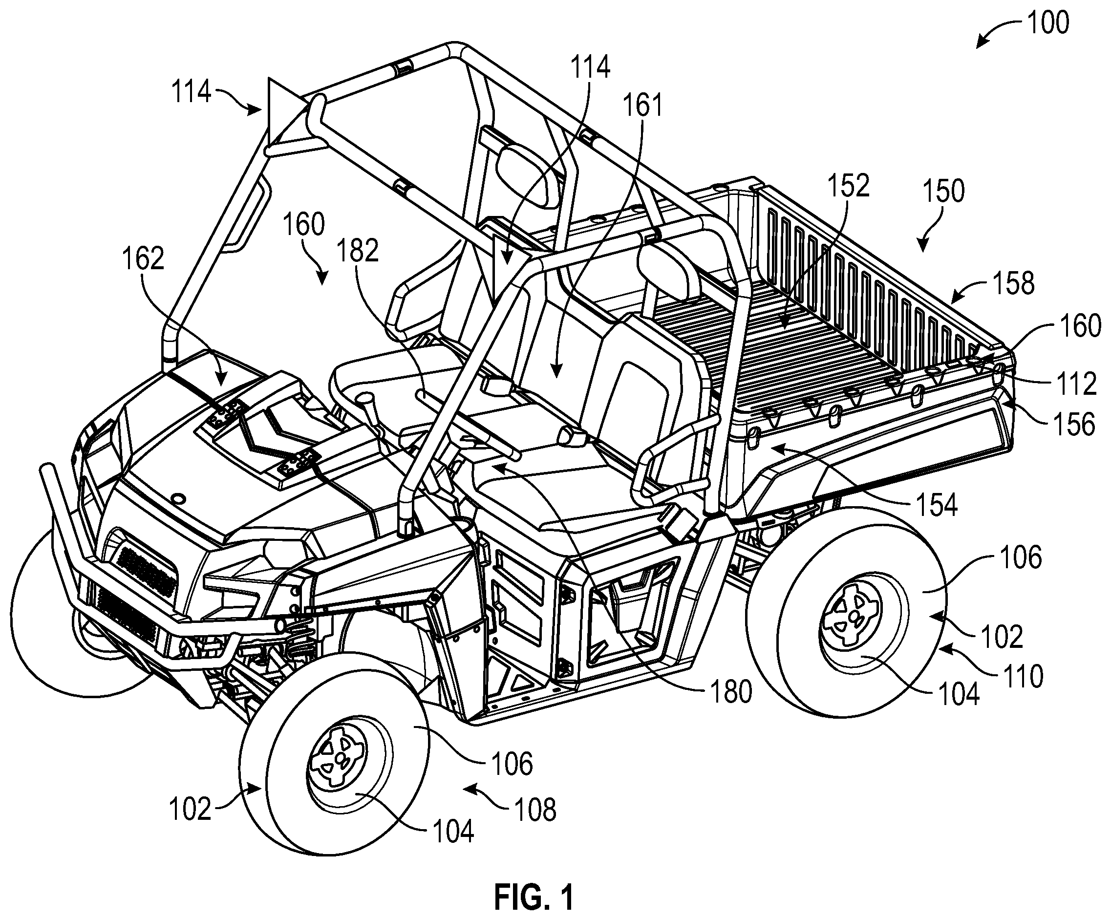 Patent US12377801 — Automatic vehicle control — Figure 1