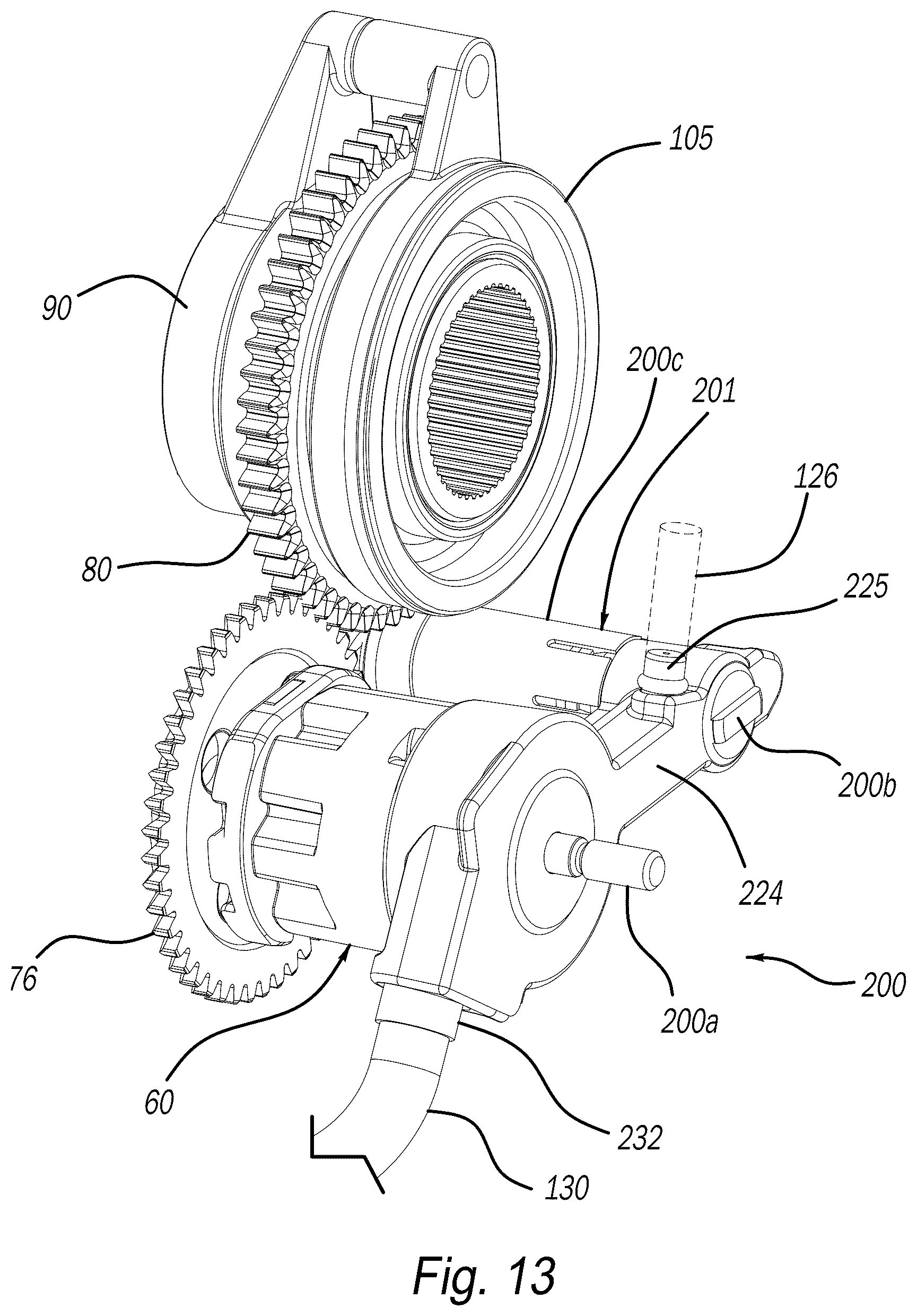 Patent US12377804 Figure 13 – Offset transfer case pump with lubrication distribution system