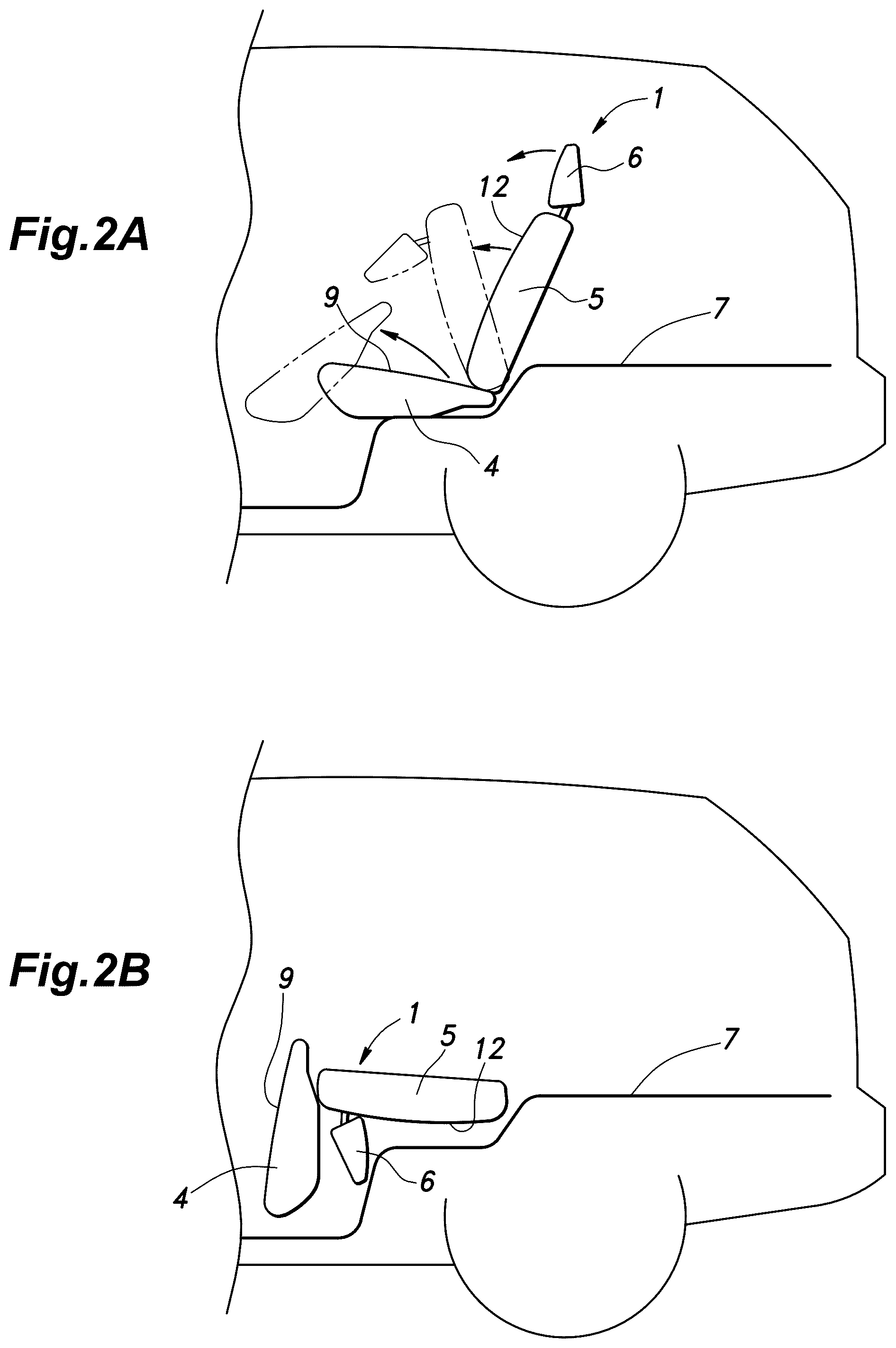 Patent US12377809 Figure 2 – Vehicle seat