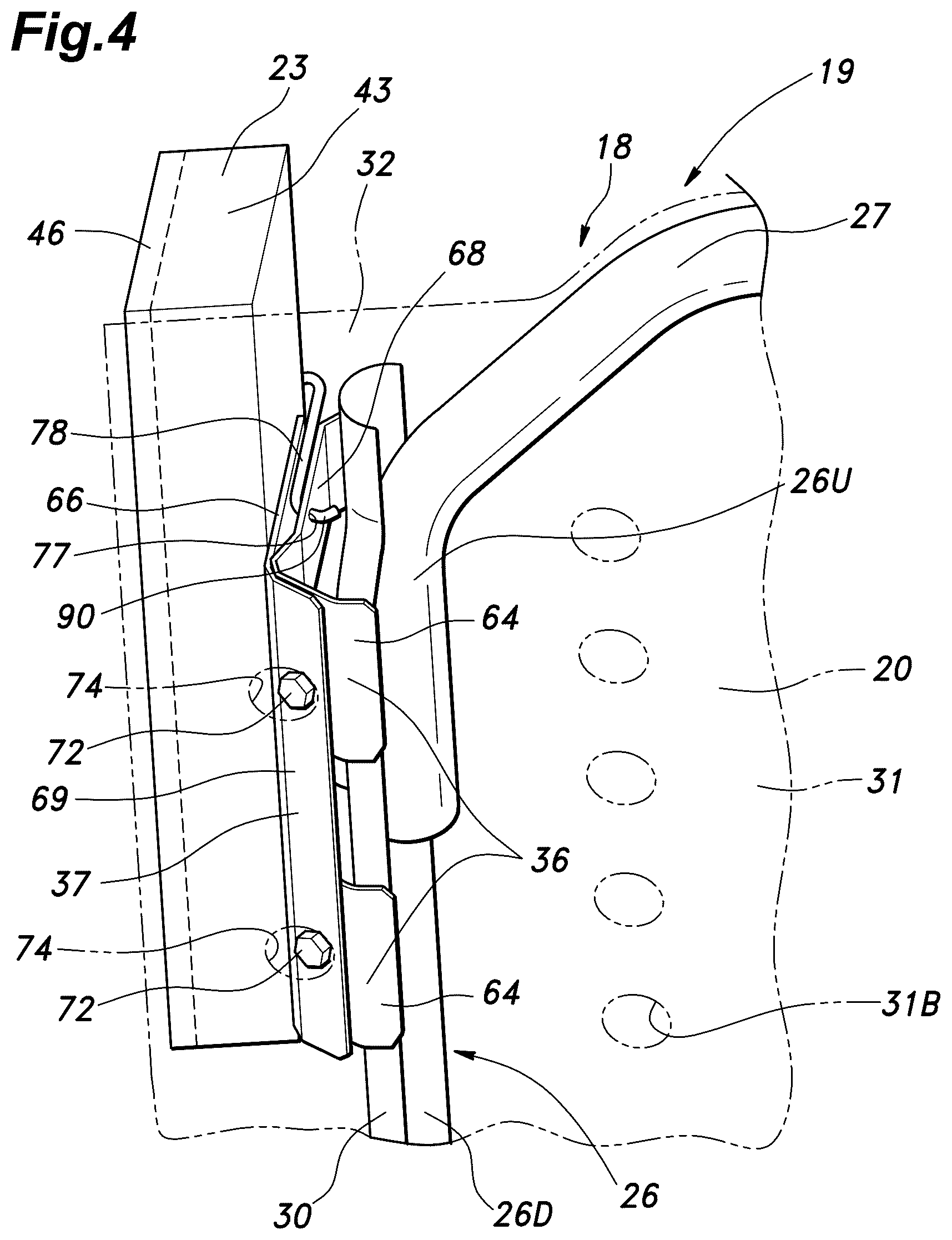 Patent US12377809 Figure 4 – Vehicle seat
