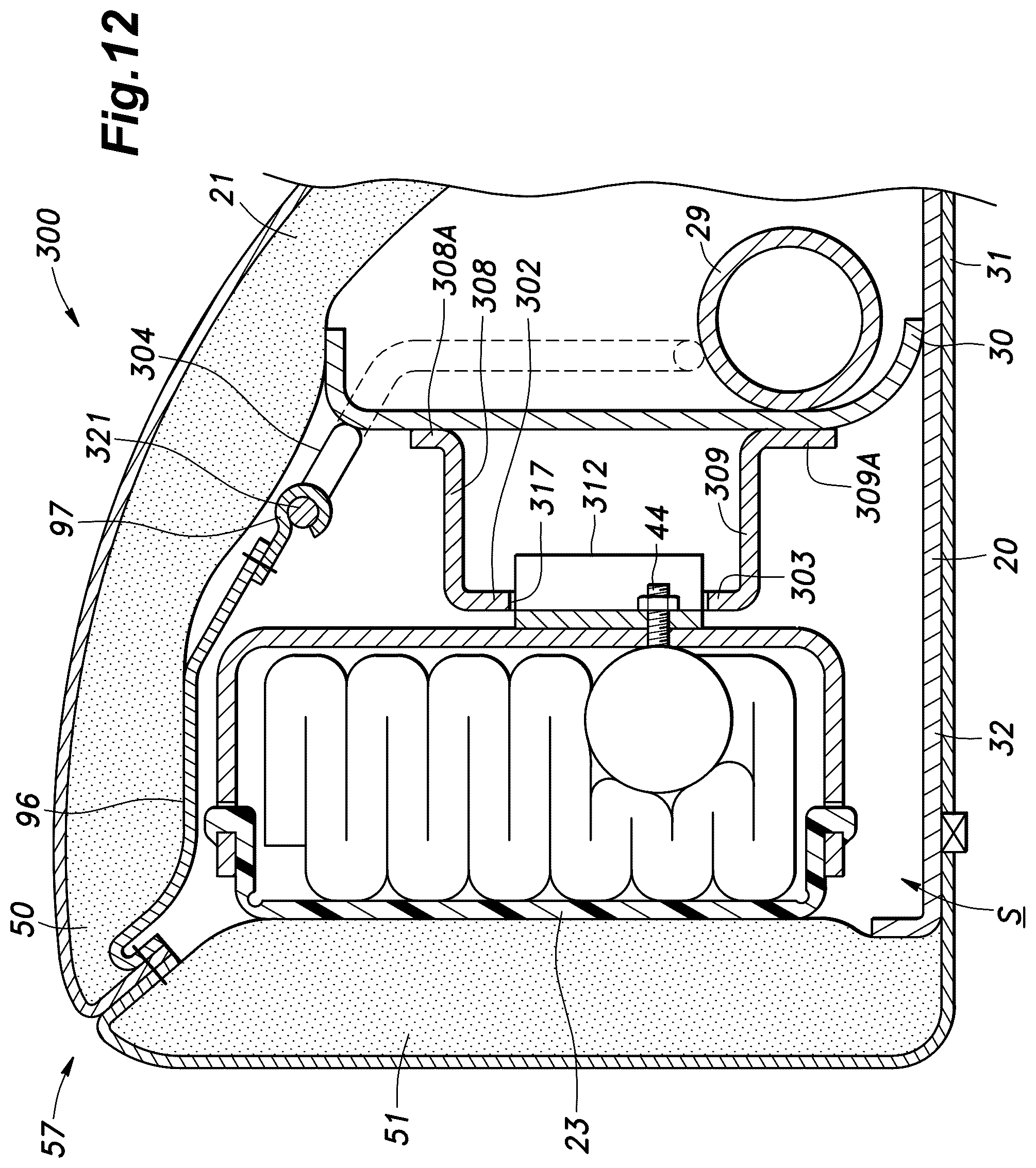 Patent US12377809 Figure 12 – Vehicle seat
