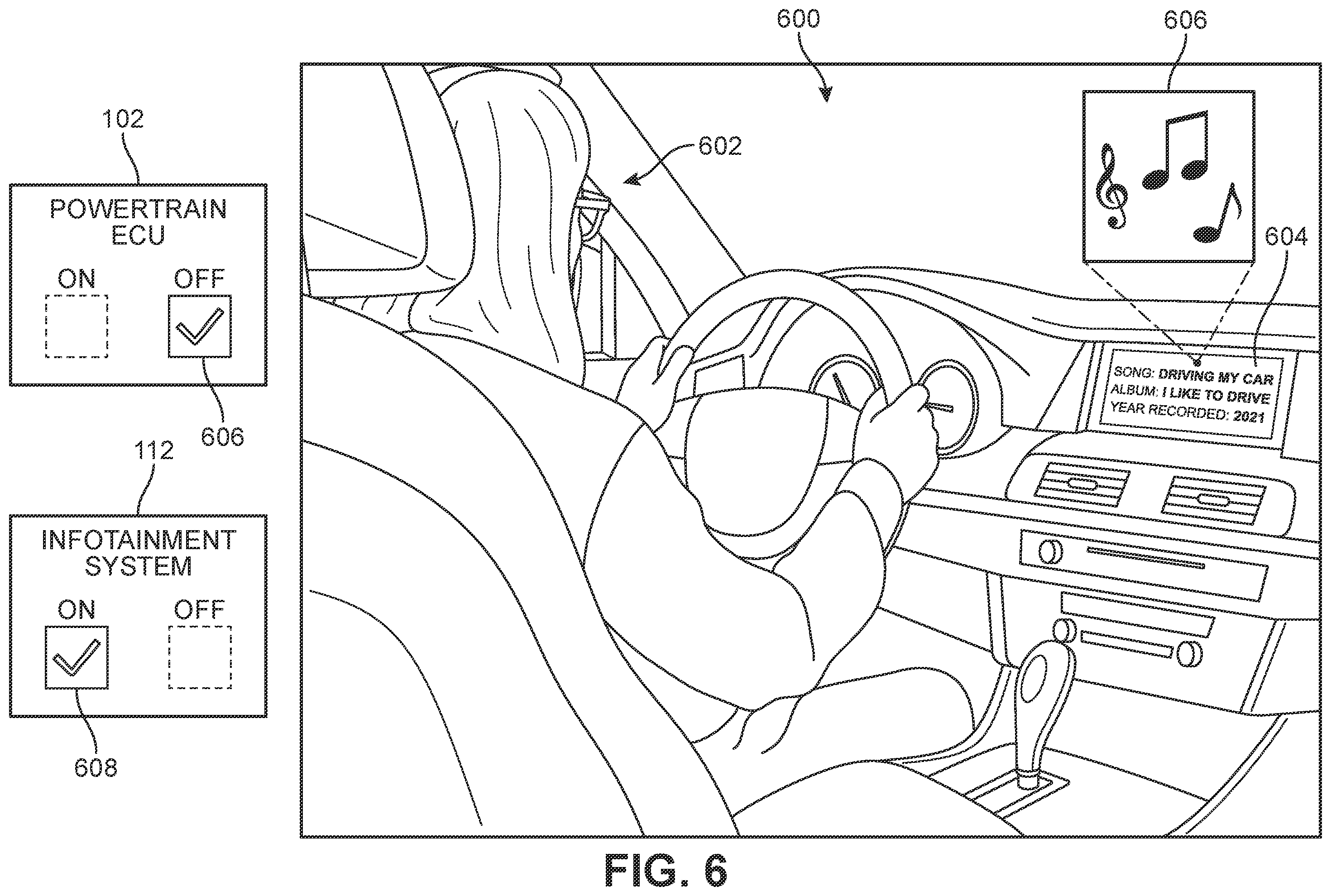 Patent US12377811 Figure 6 – Keyless dual power system control for electric motor vehicles