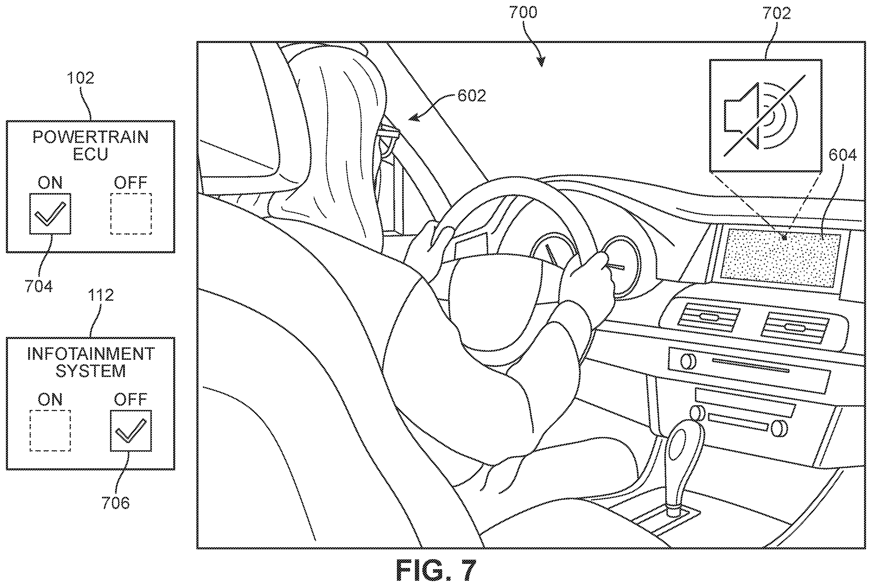 Patent US12377811 Figure 7 – Keyless dual power system control for electric motor vehicles