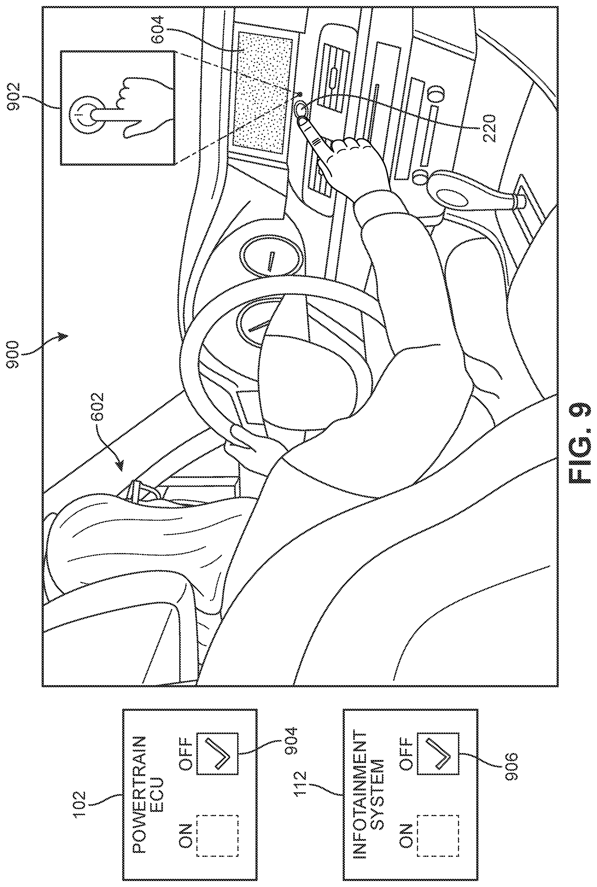 Patent US12377811 Figure 9 – Keyless dual power system control for electric motor vehicles