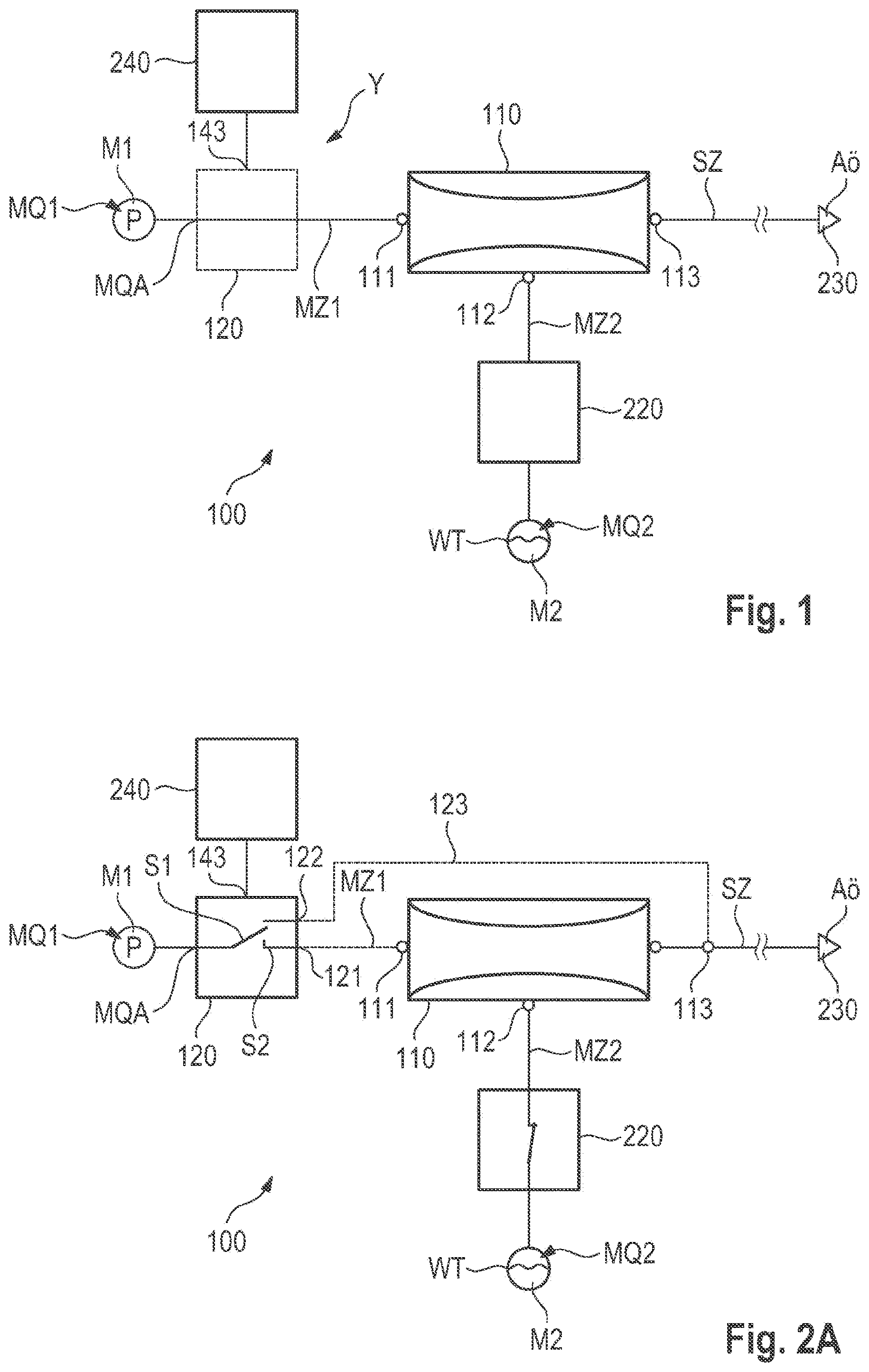 Patent US12377815 Figure 1 – Cleaning device for applying a media pulse to a surface according to the venturi principle, compressed-air system, cleaning method, control system and vehicle