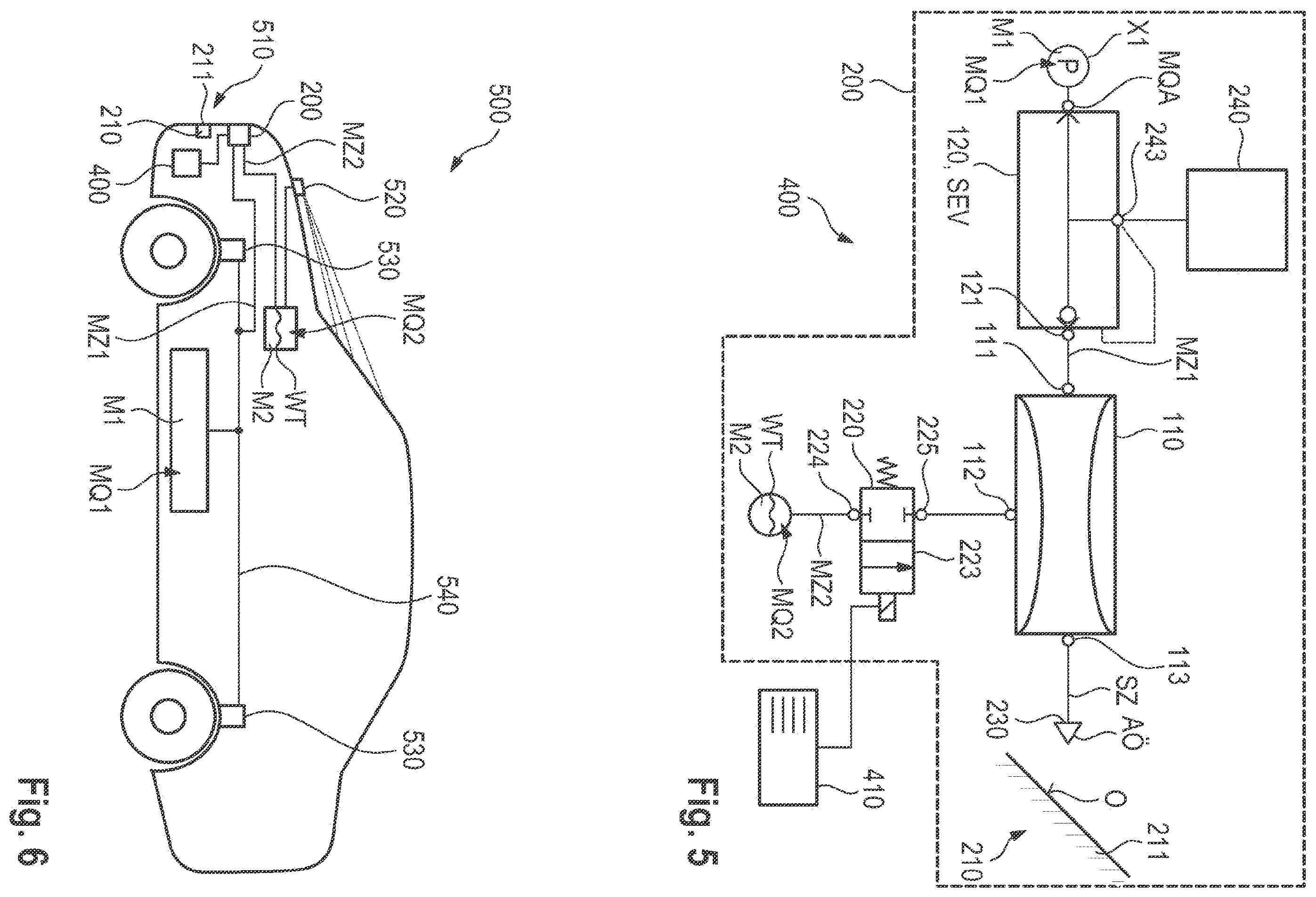 Patent US12377815 Figure 8 – Cleaning device for applying a media pulse to a surface according to the venturi principle, compressed-air system, cleaning method, control system and vehicle