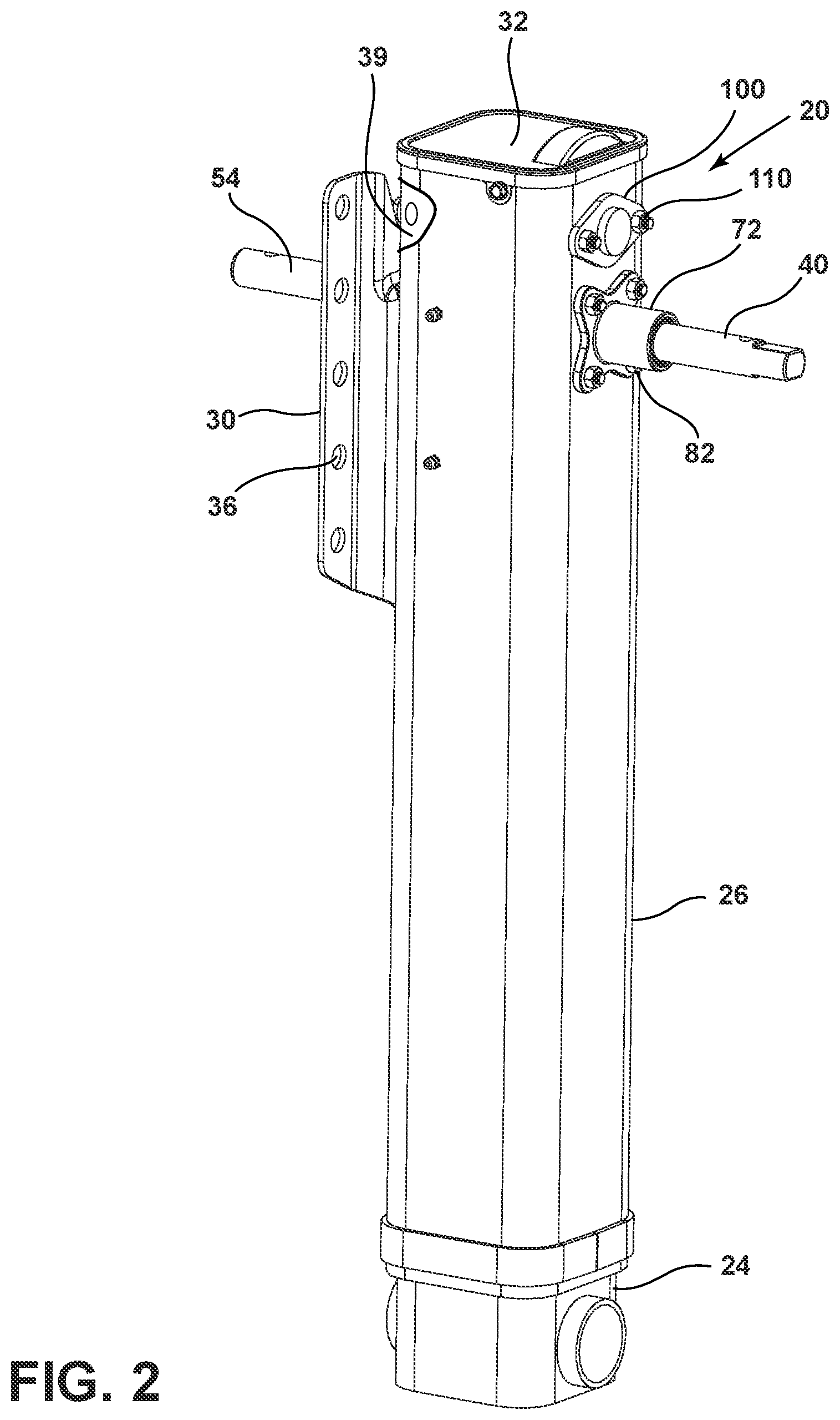 Patent US12377819 Figure 2 – Landing gear assembly