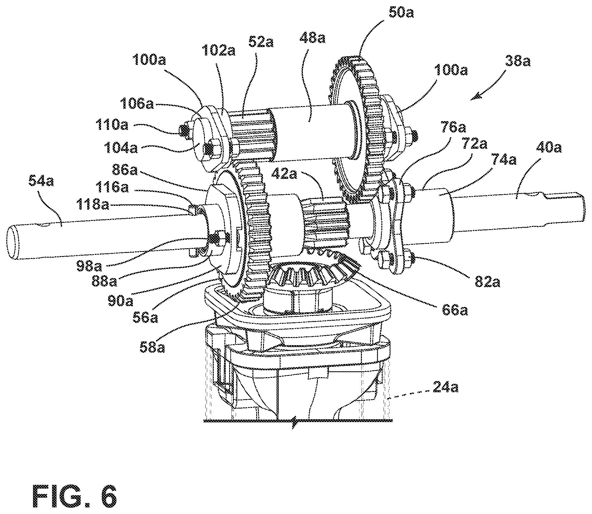 Patent US12377819 Figure 6 – Landing gear assembly