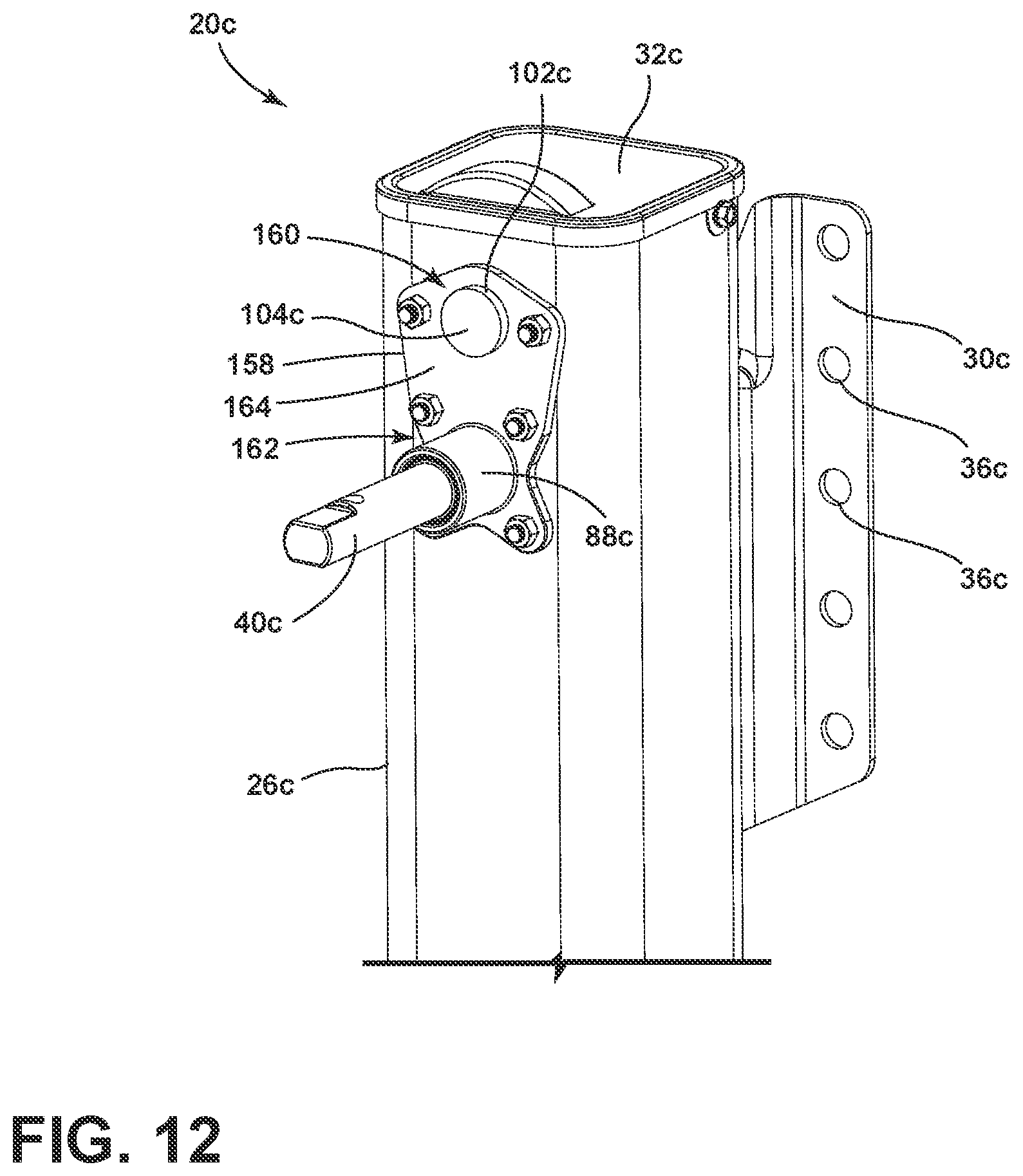 Patent US12377819 Figure 12 – Landing gear assembly